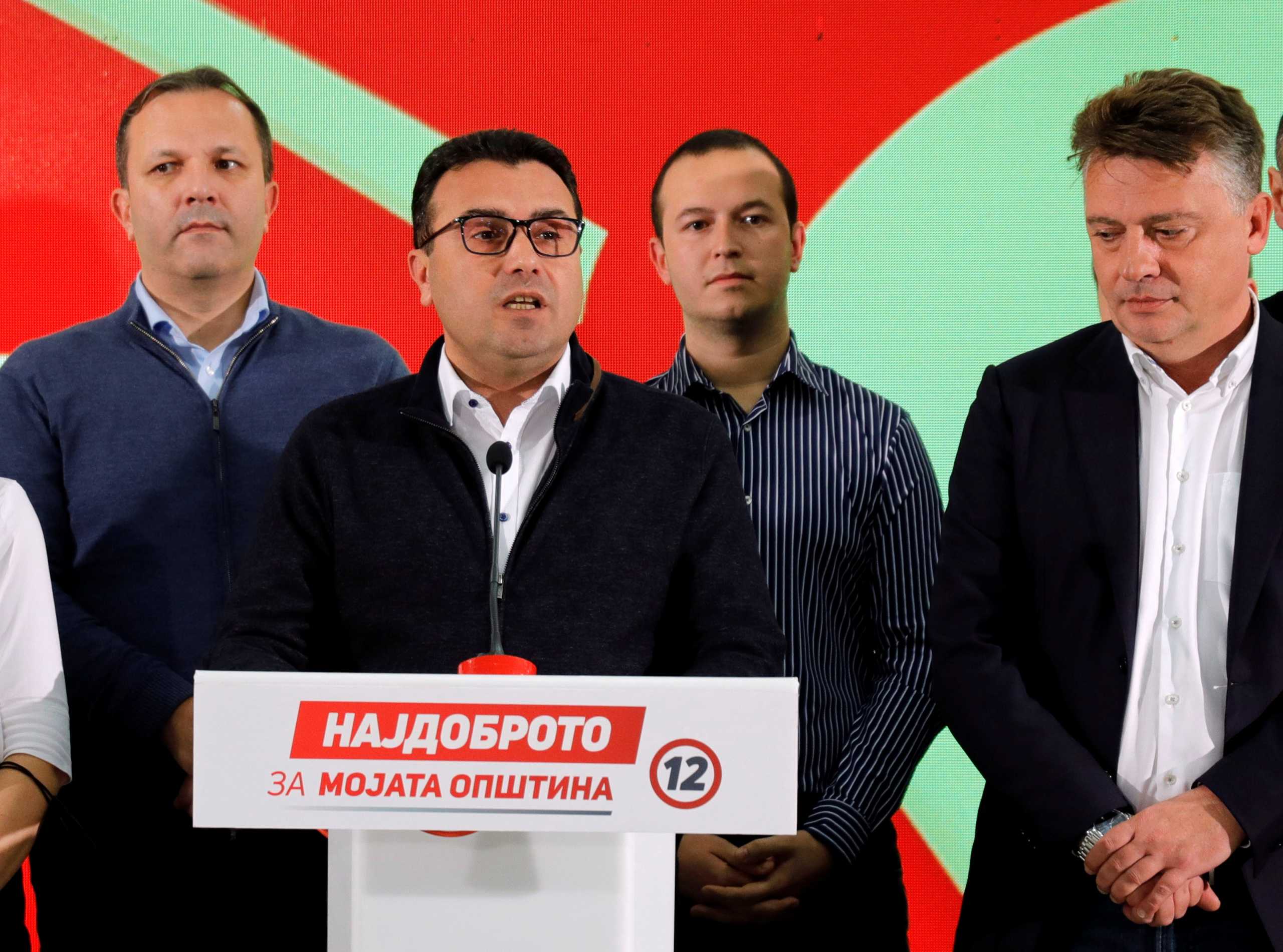 North Macedonia's Prime Minister Zoran Zaev, who resigned after his party lost the second round of mayoral elections, talks during news conference in Skopje, North Macedonia October 31, 2021. REUTERS