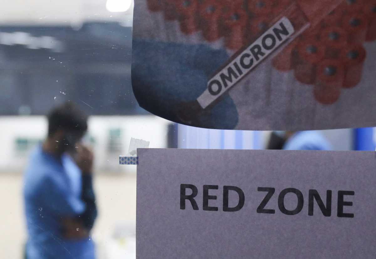A man waits inside a COVID care centre set up amidst the spread of the coronavirus disease (COVID-19), in New Delhi, India, December 21, 2021. REUTERS