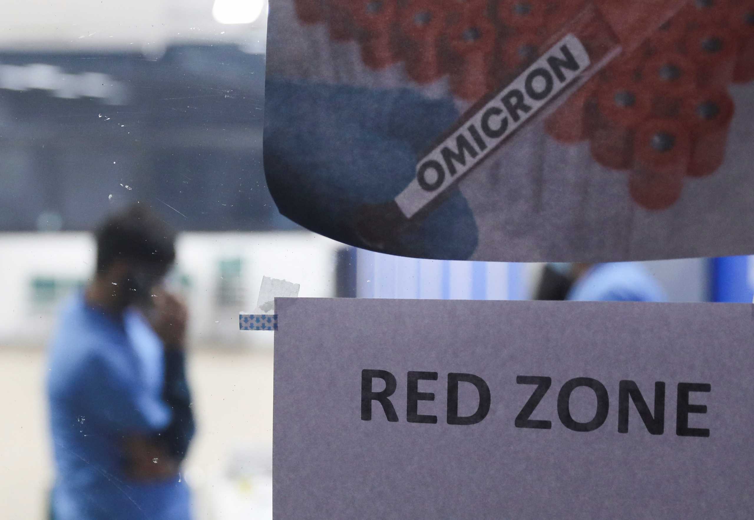 A man waits inside a COVID care centre set up amidst the spread of the coronavirus disease (COVID-19), in New Delhi, India, December 21, 2021. REUTERS