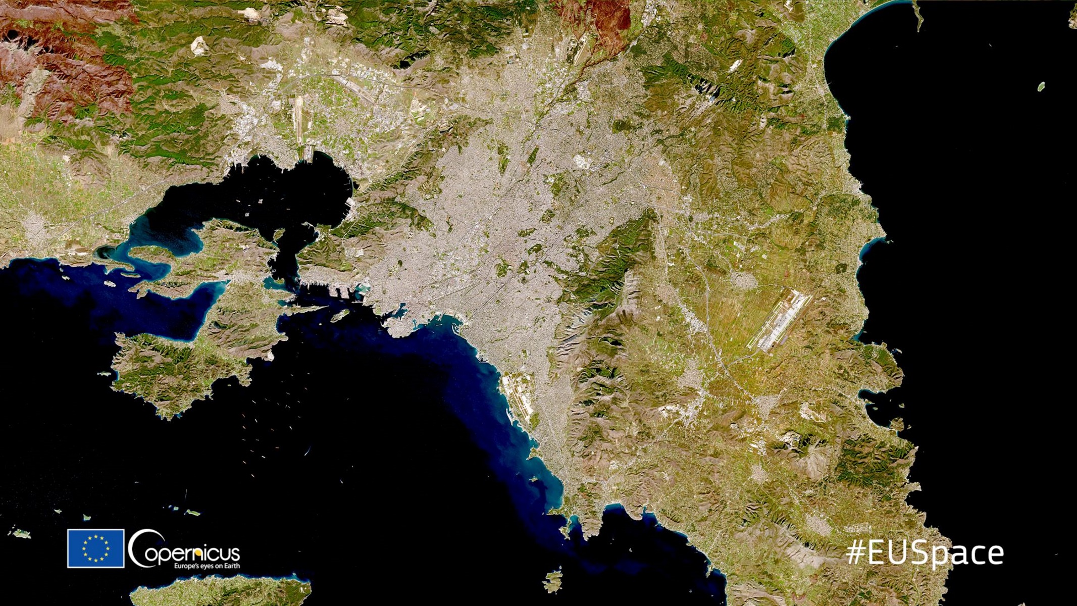 Εντυπωσιάζει η δορυφορική φωτογραφία της Αθήνας από ύψος 786 χιλιομέτρων