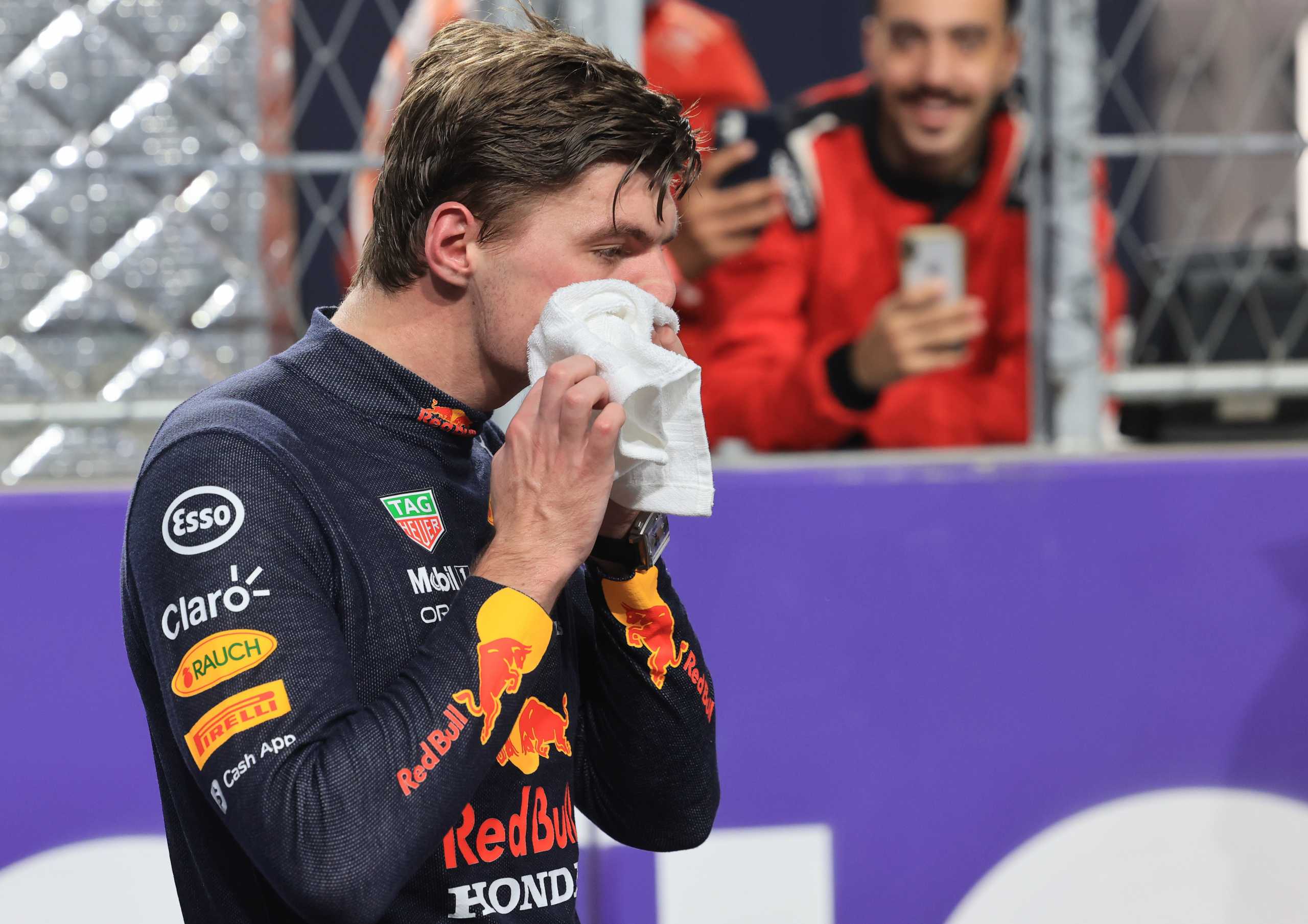 Formula One F1- Saudi Arabian Grand Prix - Jeddah Corniche Circuit, Jeddah, Saudi Arabia - December 4, 2021 Red Bull's Max Verstappen after qualifying in third position Pool via REUTERS