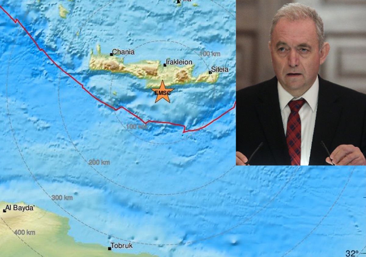 Σεισμός 5,7 ρίχτερ στην Κρήτη – Ευθύμιος Λέκκας στο newsit: «Δε θα έχουμε μετασεισμούς – Δεν έχει σχέση με το ρήγμα του Αρκαλοχωρίου»