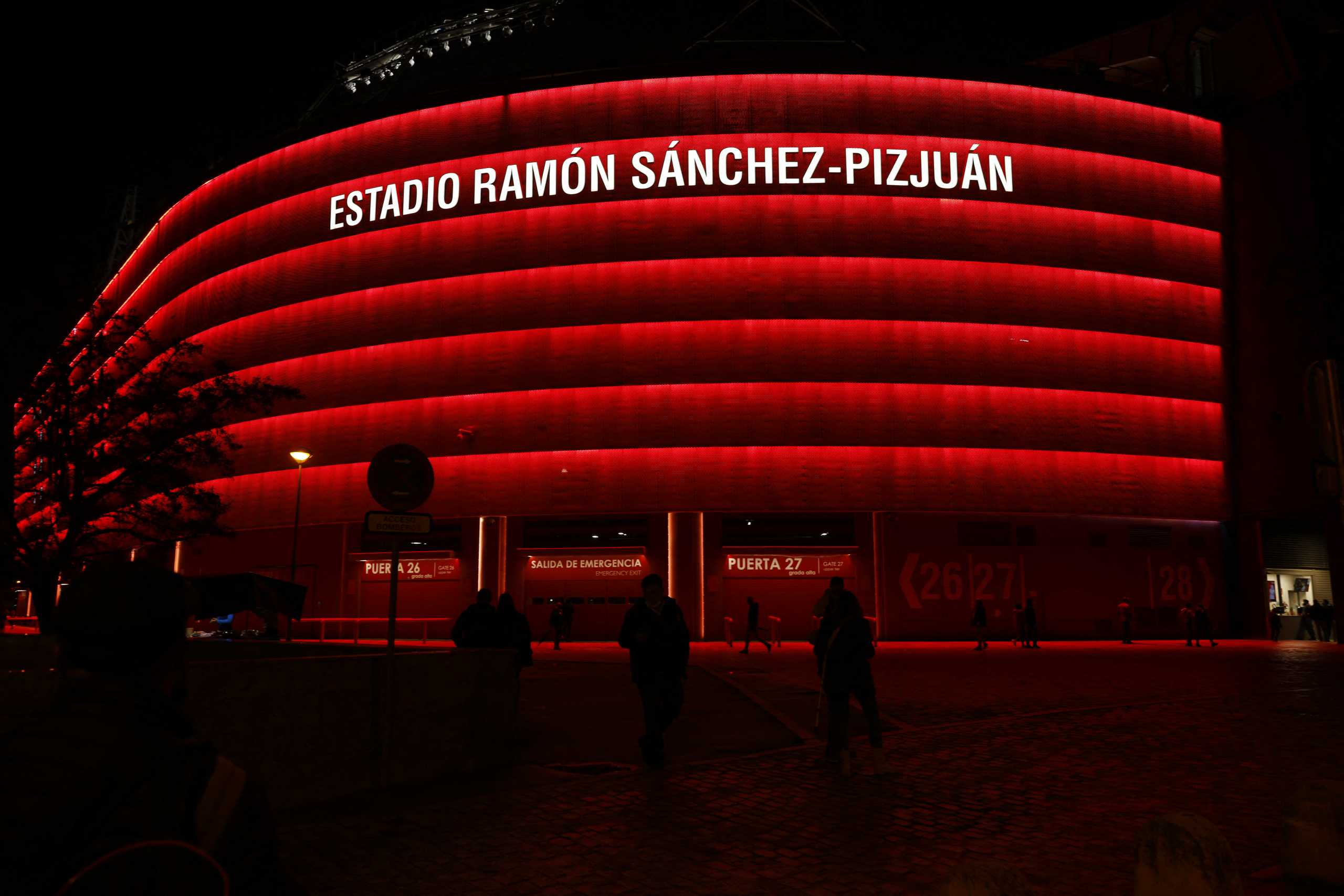 Soccer Football - LaLiga - Sevilla v FC Barcelona - Ramon Sanchez Pizjuan, Seville, Spain - December 21, 2021 General view outside the stadium before the match REUTERS