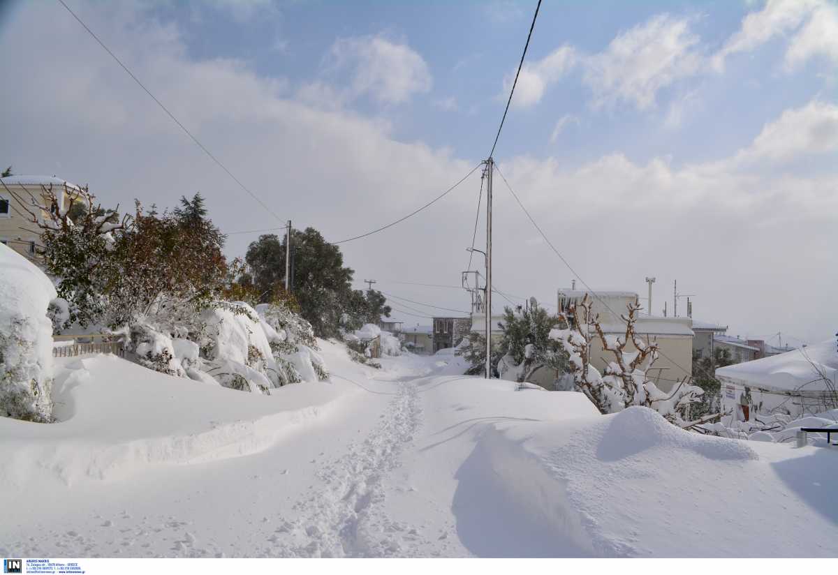 Εύβοια - Κακοκαιρία Carmel: Με διακοπές ρεύματος ταλαιπωρούνται Αμάρυνθος και Γυμνό