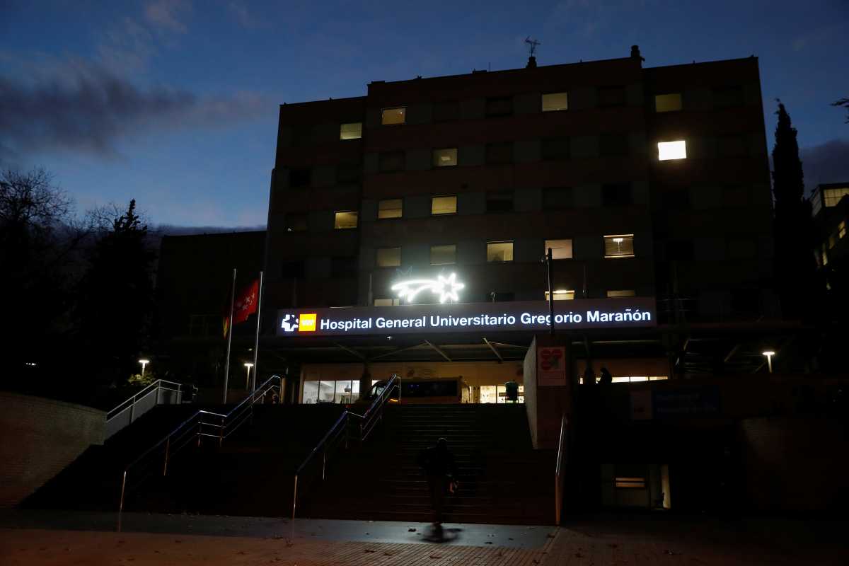 General view of Gregorio Maranon hospital, where its microbiology unit has detected Spain’s first case of the Omicron variant in Madrid, Spain, November 29, 2021. REUTERS