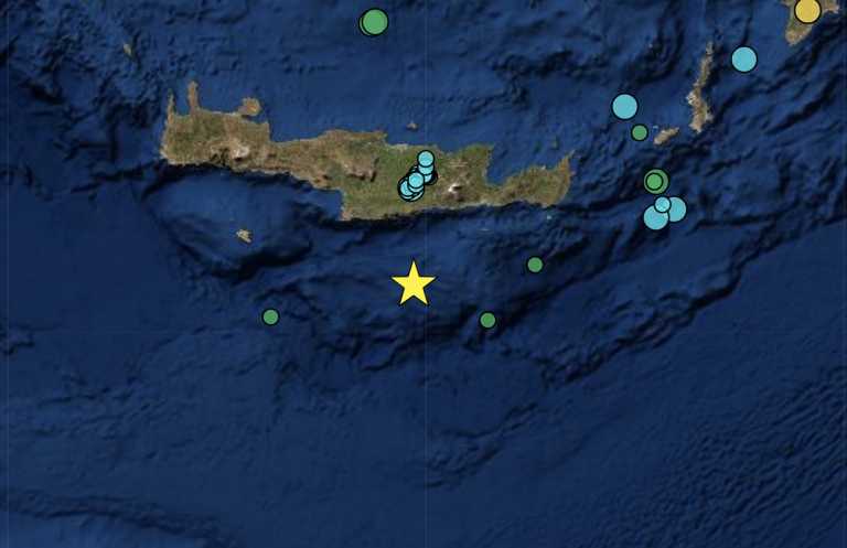 Σεισμός 5,7 ρίχτερ στην Κρήτη - Αισθητός από Χανιά μέχρι Ηράκλειο