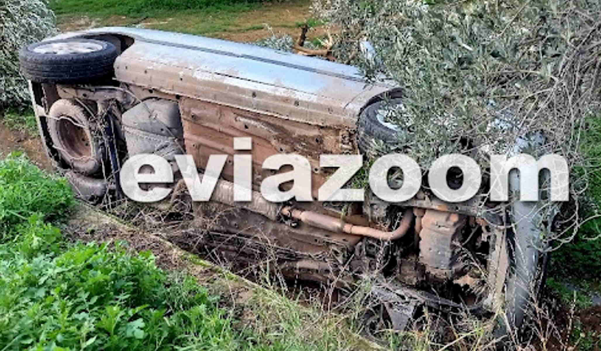 Χαλκίδα: Αυτοκίνητο με βουλγαρικές πινακίδες  «εκτοξεύτηκε» σε χωράφι – Θετικός στον κορονοϊό ο οδηγός