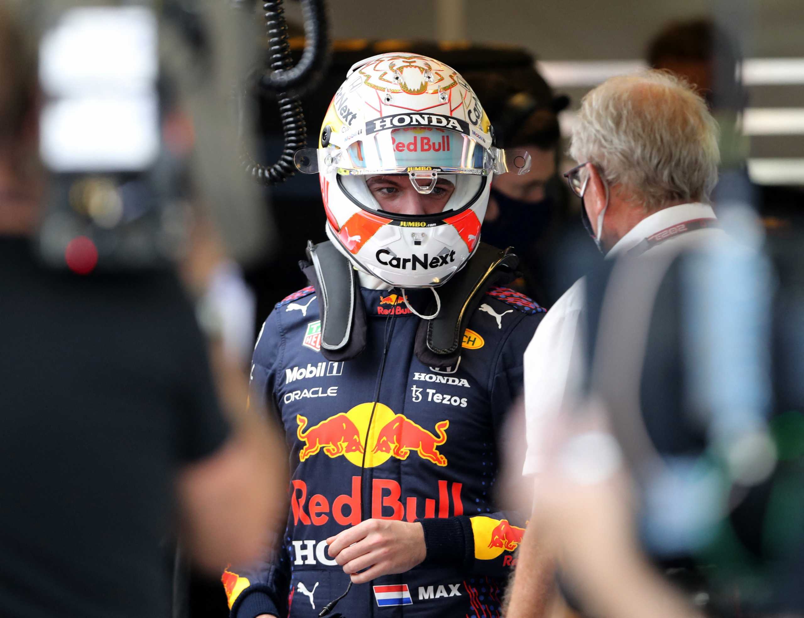 Formula One F1 - Abu Dhabi Grand Prix - Yas Marina Circuit, Abu Dhabi, United Arab Emirates - December 11, 2021 Red Bull's Max Verstappen before qualifying Pool via REUTERS