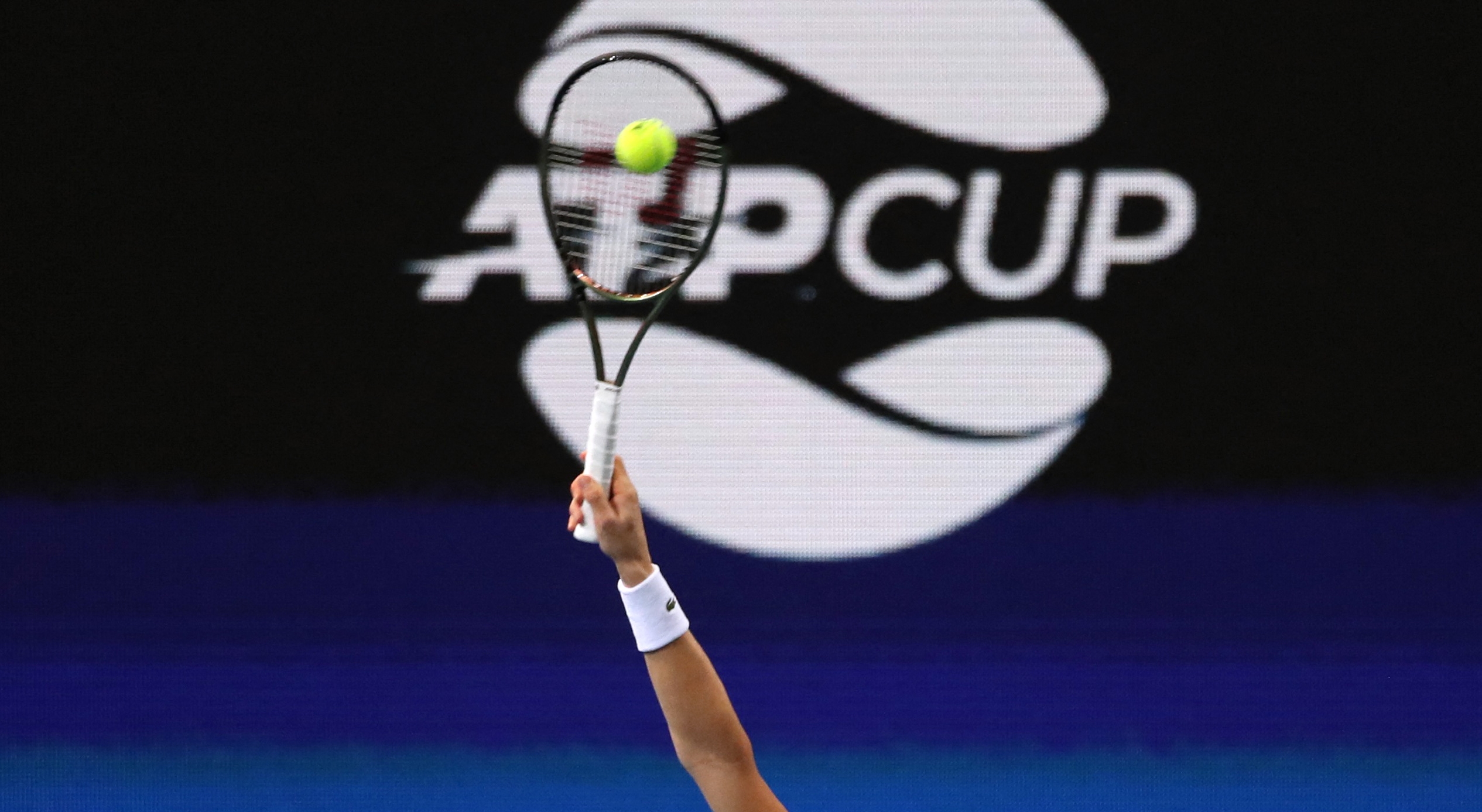 Tennis - ATP Cup - Sydney Olympic Park, Sydney, Australia - January 3, 2022 Serbia's Filip Krajinovic in action during his group stage match against Chile's Alejandro Tabilo REUTERS