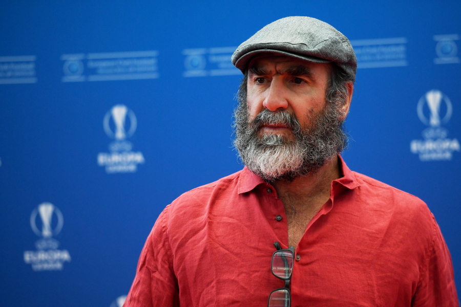 epa07802158 Former Manchester United forward Eric Cantona arrives for the UEFA Champions League 2019-20 Group Stage draw in Monaco, 29 August 2019.  EPA