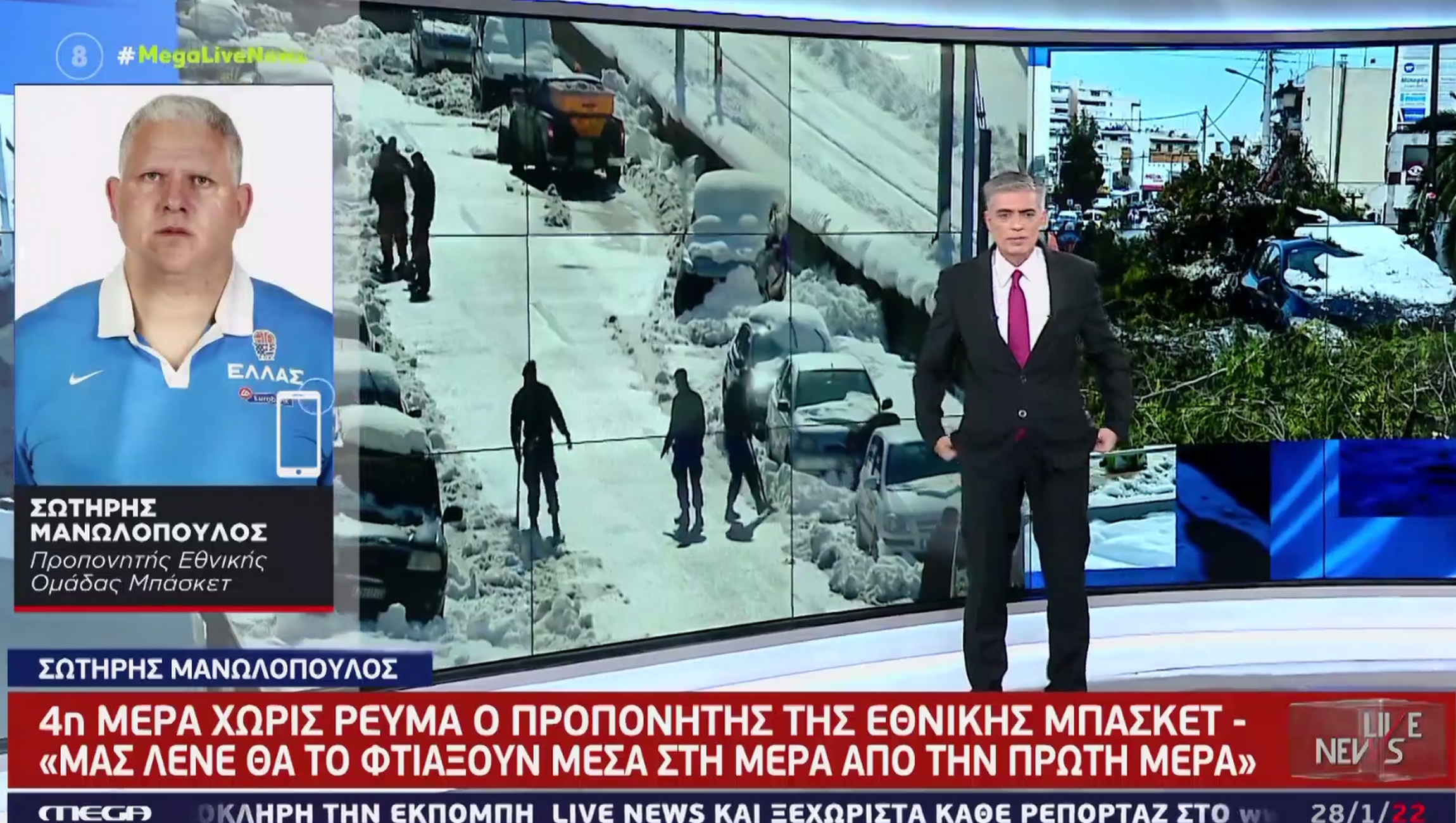 Σωτήρης Μανωλόπουλος στο Live News: «Ήμουν έξω φρενών με την αντιμετώπιση που είχαμε στα Γλυκά Νερά»