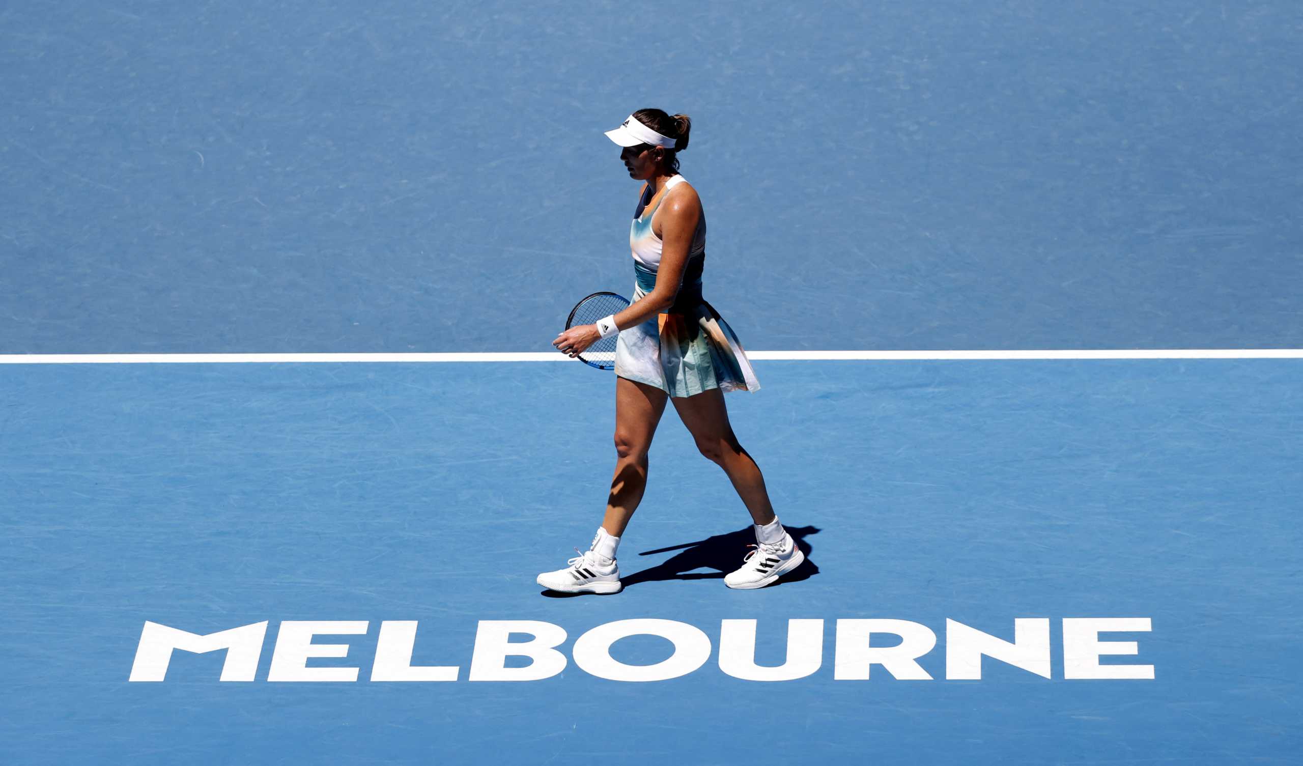 Tennis - Australian Open - Melbourne Park, Melbourne, Australia - January 20, 2022 Spain's Garbine Muguruza during her second round match against France's Alize Cornet REUTERS