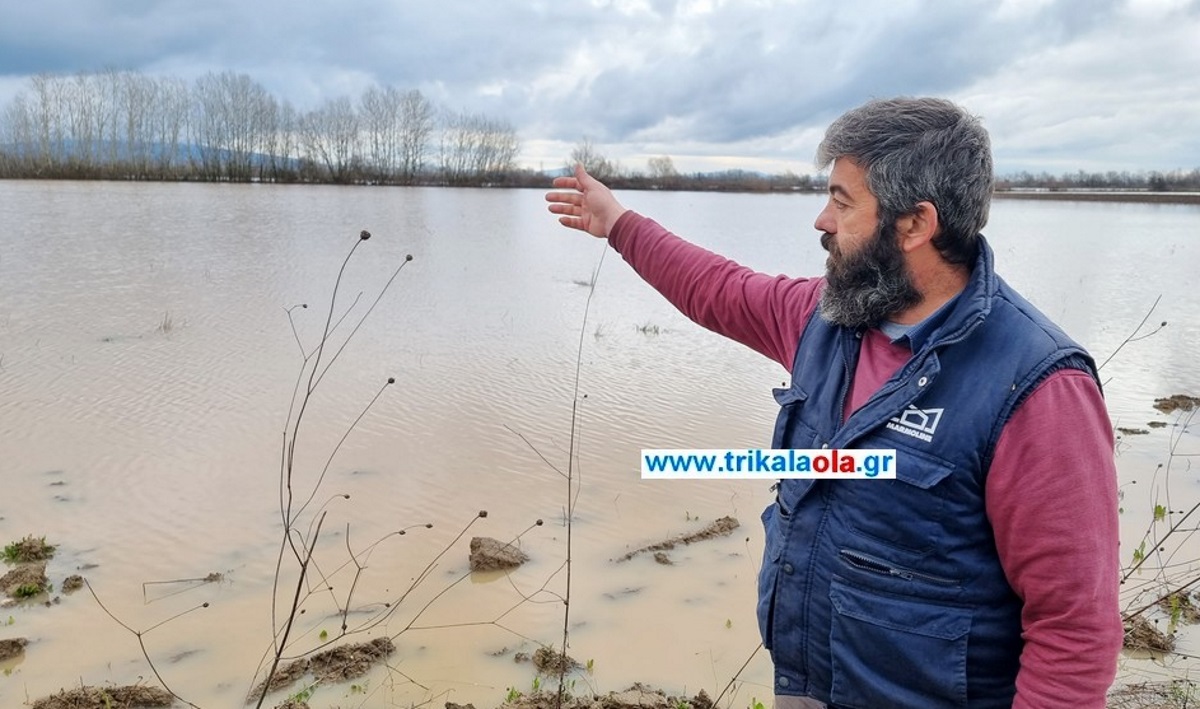 Καιρός – Τρίκαλα: Ο «Διομήδης» «έπνιξε» τις καλλιέργειες – Τι λένε οι αγρότες