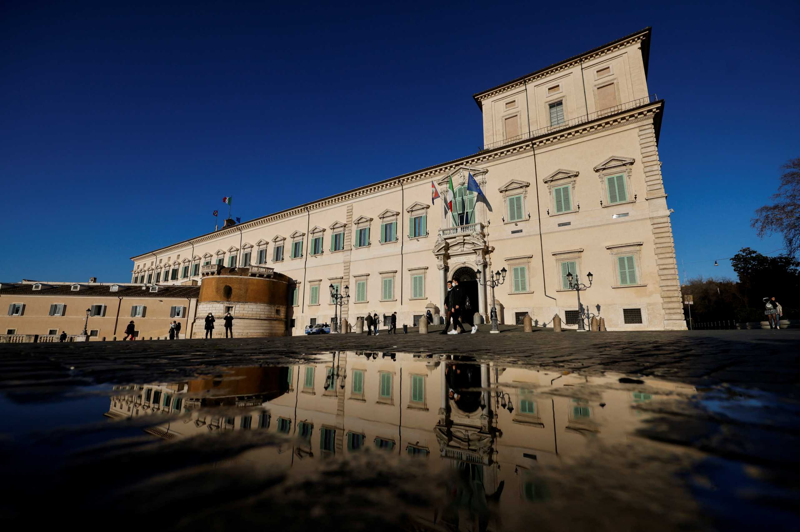A general view of the Quirinale Presidential palace ahead of the start of voting to elect the country's new President, in Rome, Italy January 21, 2022. REUTERS