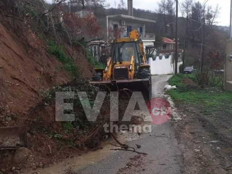 Βόρεια Εύβοια: Πολλά προβλήματα λόγω της κακοκαιρίας «Διομήδης» με κατολισθήσεις και πλημμύρες