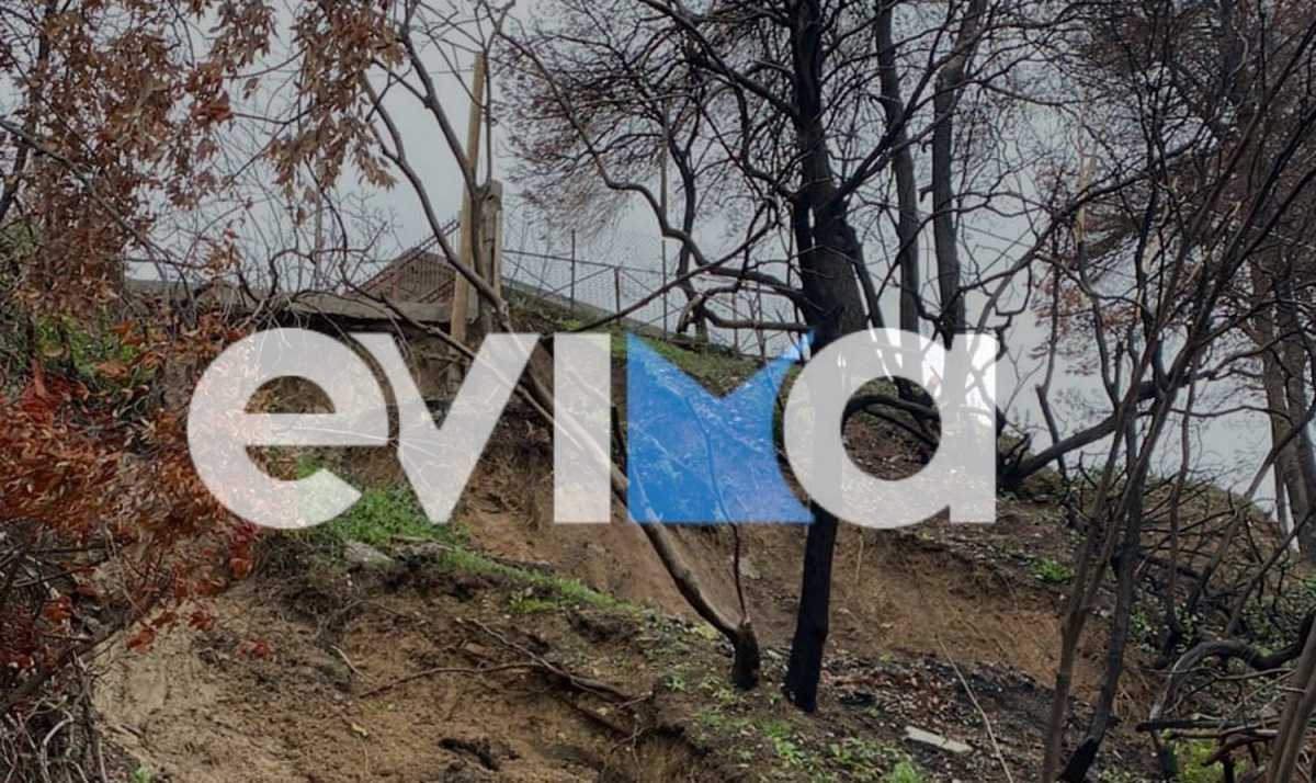 Καιρός – Βόρεια Εύβοια: Σπίτι κινδυνεύει από κατολίσθηση – Πολλά τα προβλήματα από την κακοκαιρία «Διομήδης»