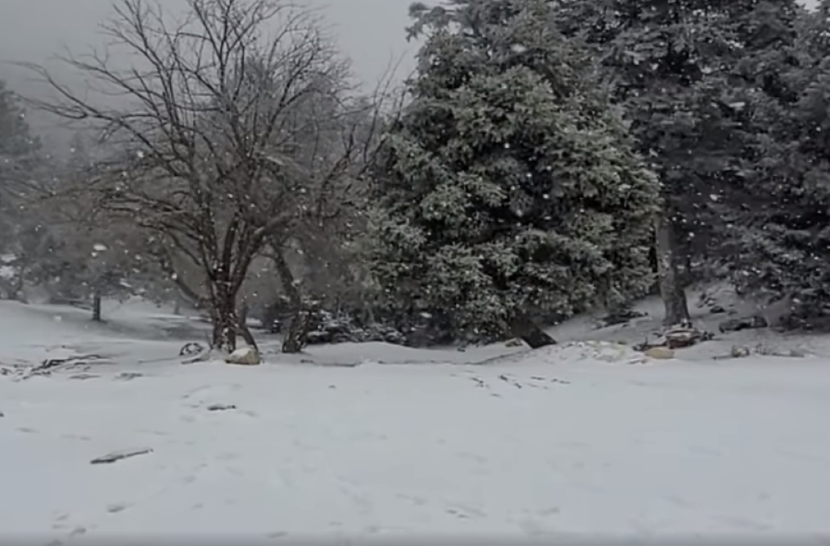 Κακοκαιρία «Ελπίς»: Χιονίζει σε Πάρνηθα, Πεντέλη και Υμηττό