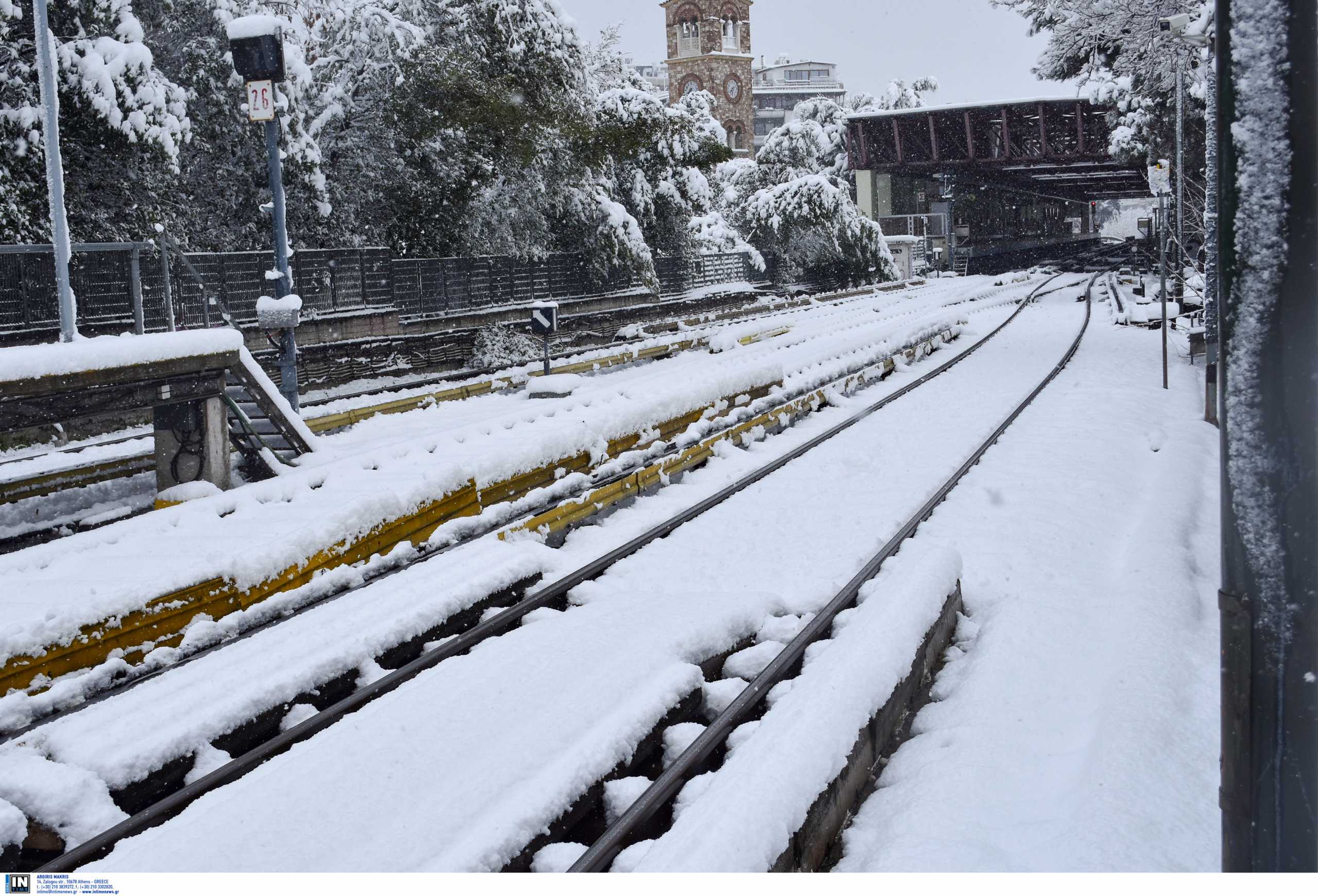 Κακοκαιρία Ελπίς: Διακόπηκε η κυκλοφορία του Μετρό από και προς το αεροδρόμιο