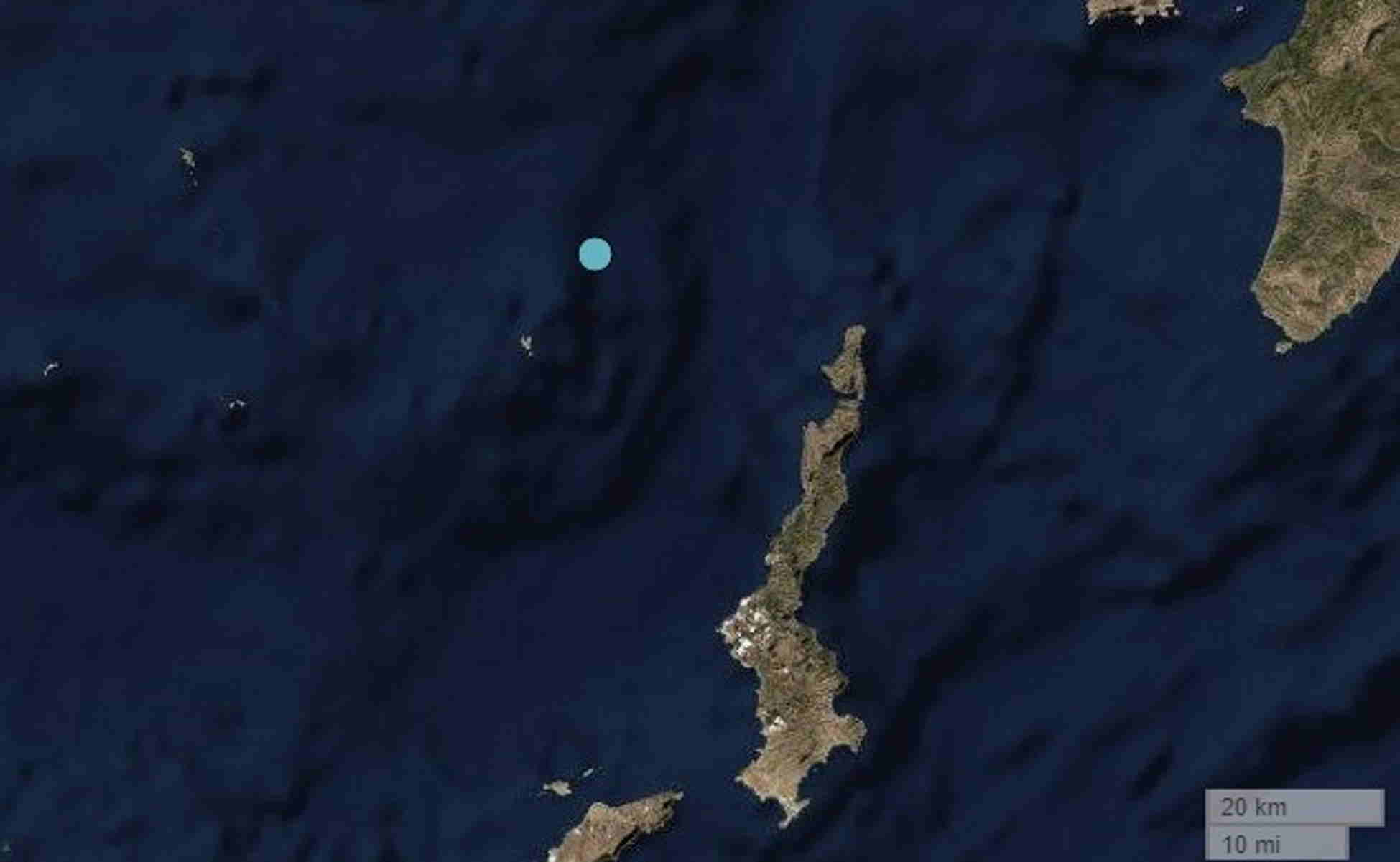 Σεισμός κοντά στην Κάρπαθο – Σε θαλάσσιο χώρο το επίκεντρο