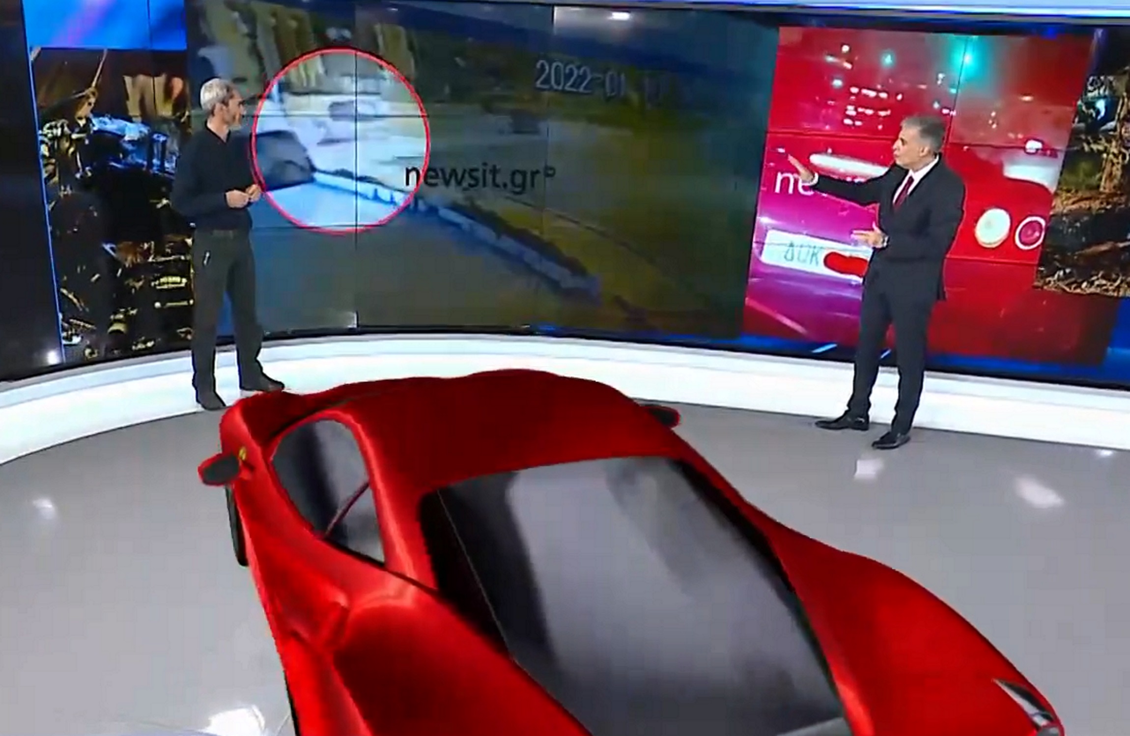 Τζώρτζης Μονογυιός δυστύχημα με Ferrari τροχαίο Βούλα