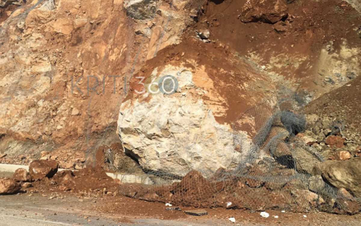 Χανιά: Κλειστός δρόμος από πτώση βράχων – «Θα ανοίξει σε τουλάχιστον πέντε μέρες από σήμερα»