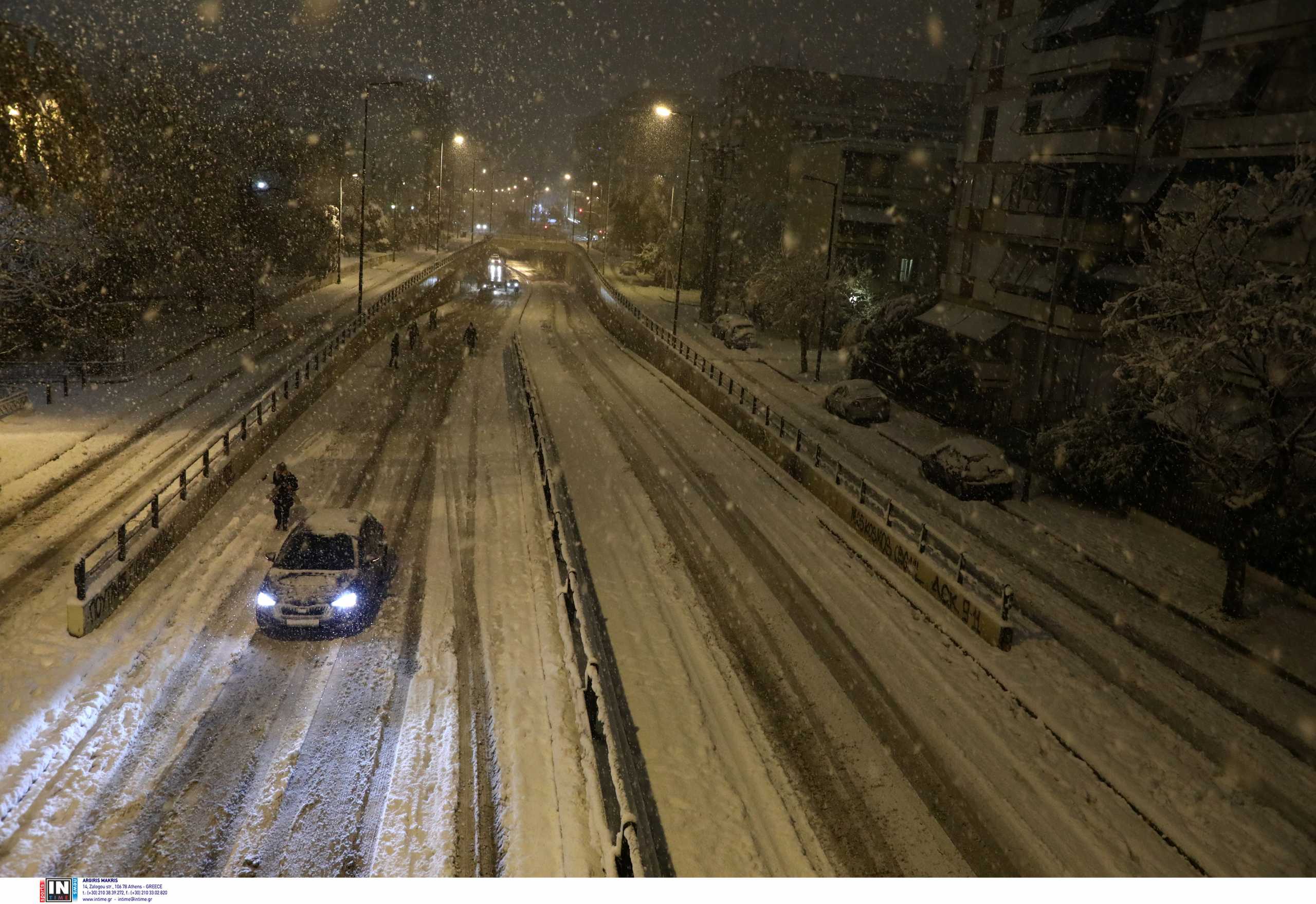 Κακοκαιρία Ελπίδα: Αποκαταστάθηκε η κυκλοφορία των οχημάτων σε τμήμα της Αθηνών–Κορίνθου