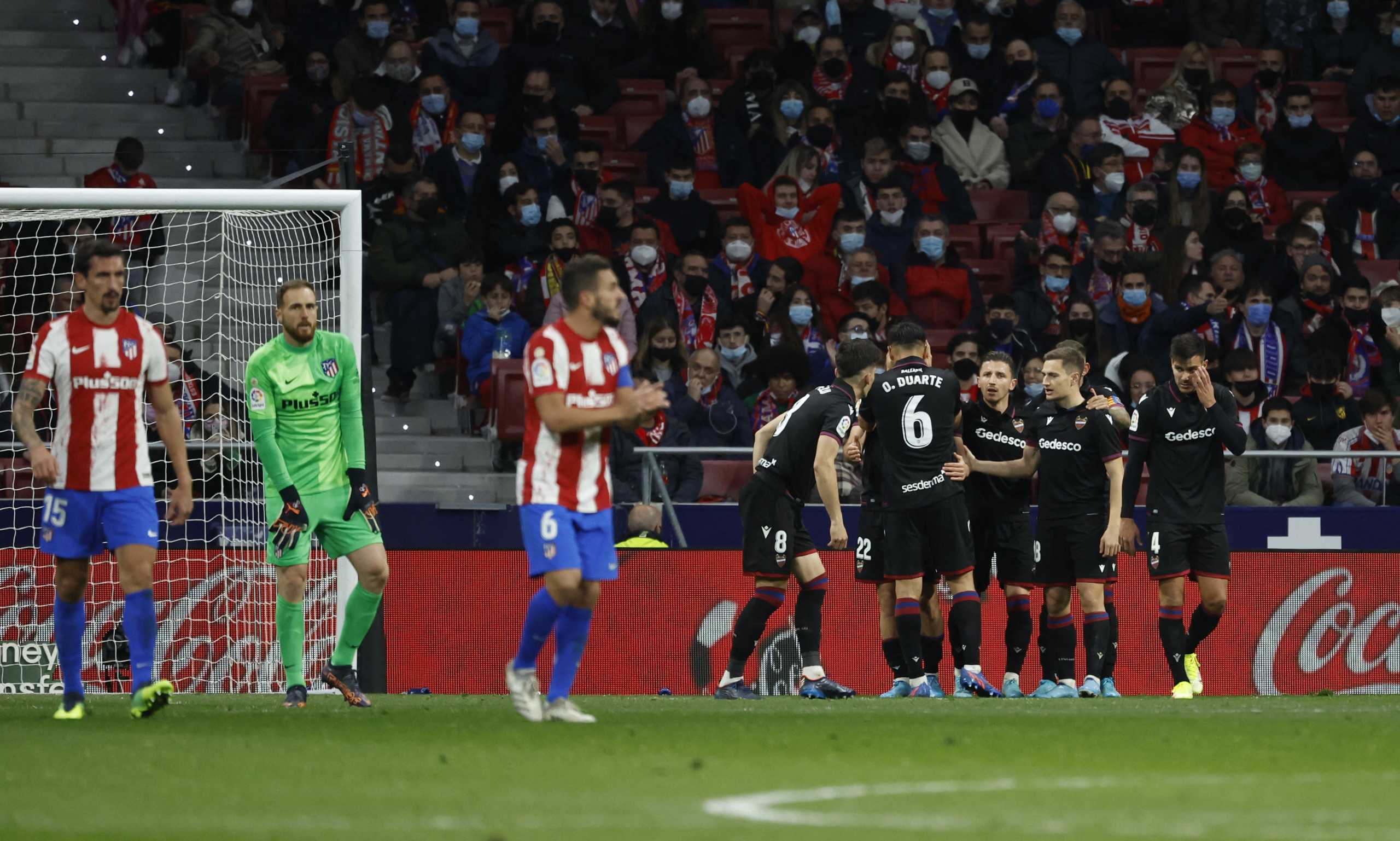 La Liga, Ατλέτικο Μαδρίτης – Λεβάντε 0-1: Απίστευτο «κάζο» από την ουραγό για τους «ροχιμπλάνκος»