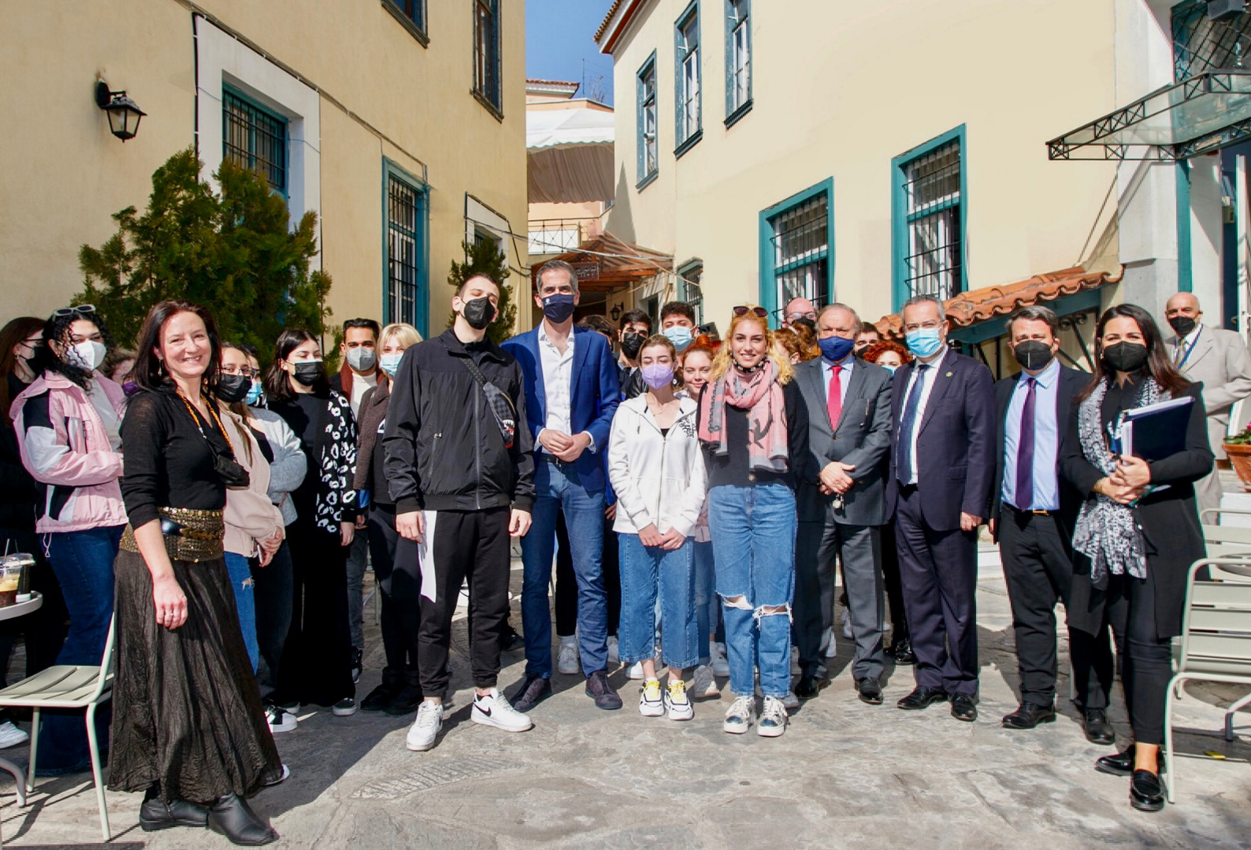 Κώστας Μπακογιάννης: Επίσκεψη στο NYC Athens Campus με φοιτητές του New York College