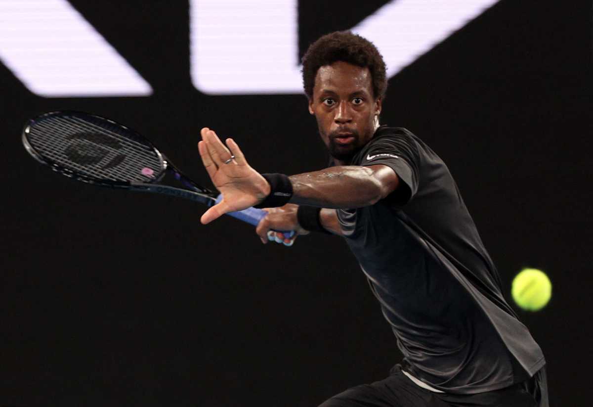 Tennis - Australian Open - Melbourne Park, Melbourne, Australia - January 25, 2022  France's Gael Monfils in action during his quarter final match against Italy's Matteo Berrettini REUTERS