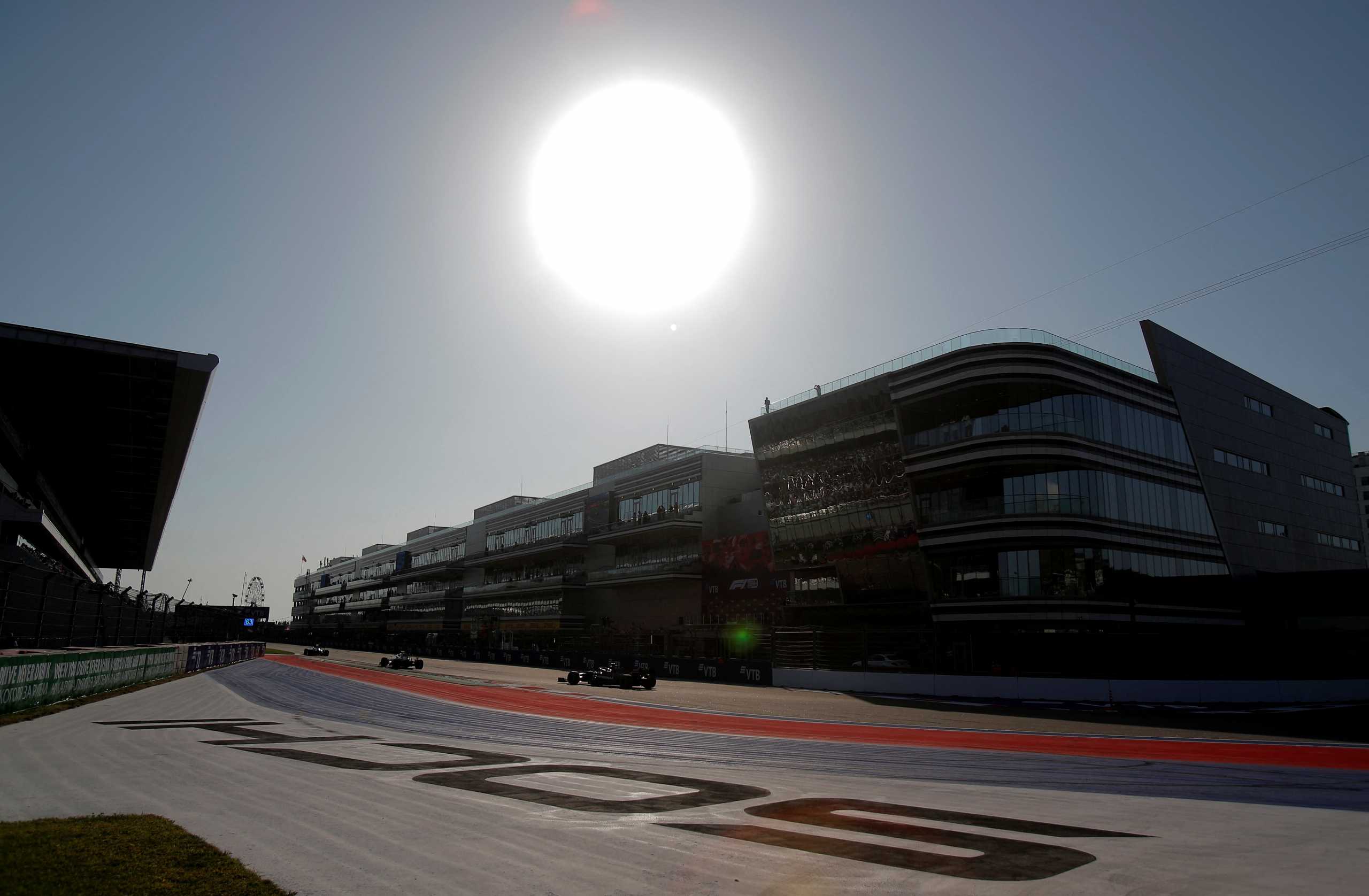 FILE PHOTO: Formula One F1 - Russian Grand Prix - Sochi Autodrom, Sochi, Russia - September 27, 2020. General view during the race. Pool via REUTERS