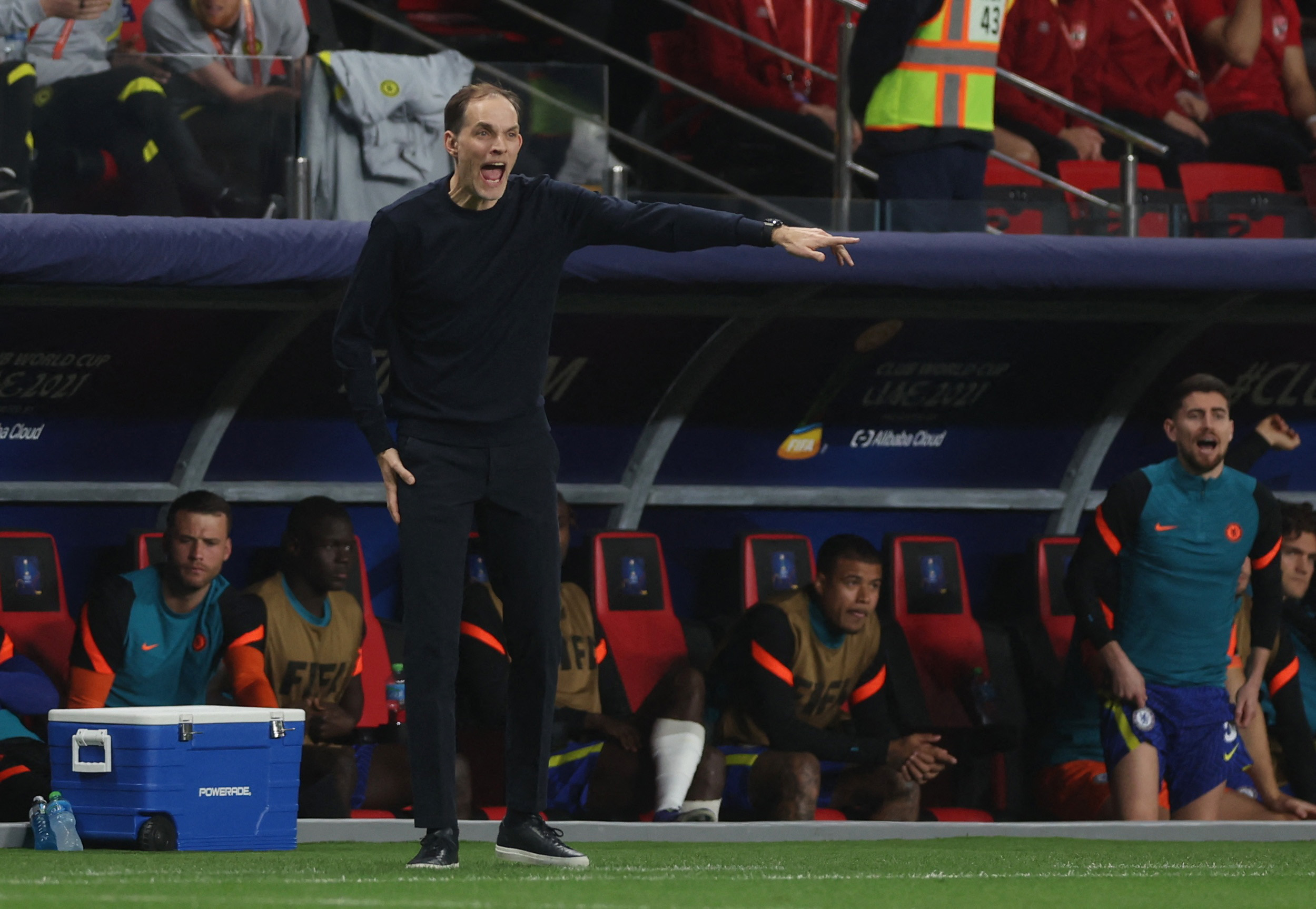 Soccer Football - Club World Cup - Final - Chelsea v Palmeiras - Mohammed Bin Zayed Stadium, Abu Dhabi, United Arab Emirates - February 12, 2022 Chelsea manager Thomas Tuchel REUTERS
