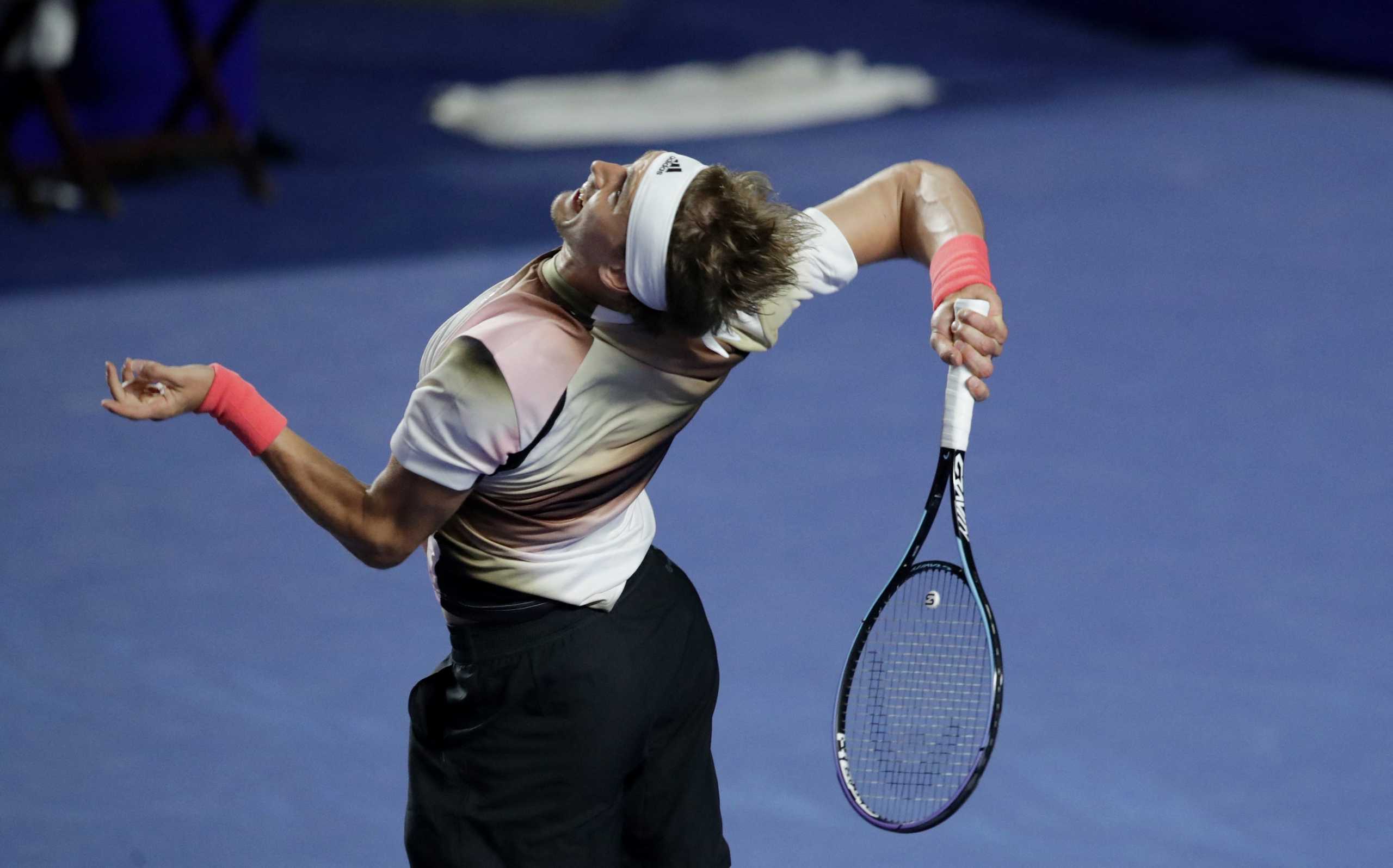 Tennis - ATP 500 - Abierto Mexicano - The Fairmont Acapulco Princess, Acapulco, Mexico - February 22, 2022 Germany's Alexander Zverev in action during his match against Jenson Brooksby of the U.S. REUTERS