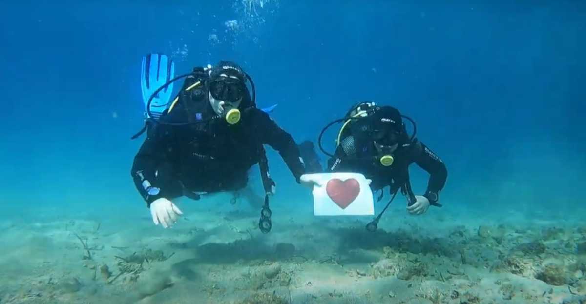 Αγίου Βαλεντίνου 2022 – Αλόννησος: Ξεκινούν οι υποβρύχιοι γάμοι – Κάλεσμα του Δήμου στα ζευγάρια