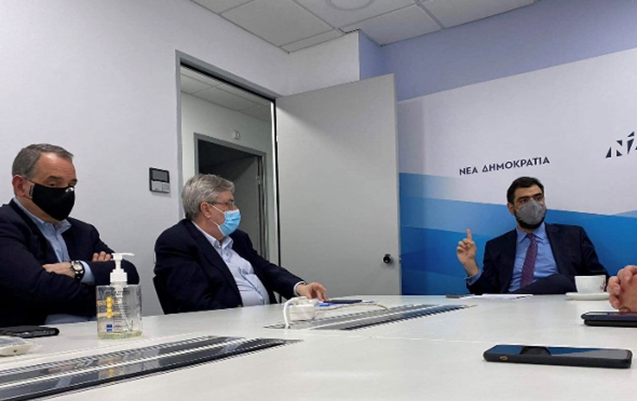 Συνάντηση του Προεδρείου της «ΕΝΟΤΗΤΑΣ» με τον Γραμματέα της Πολιτικής Επιτροπής της Νέας Δημοκρατίας Παύλο Μαρινάκη