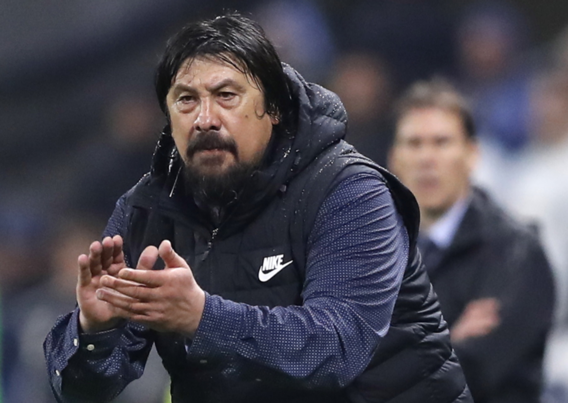 epa06742887 Atletico assistant coach German Burgos reacts during the UEFA Europa League final between Olympique Marseille and Atletico Madrid in Lyon, France, 16 May 2018.  EPA