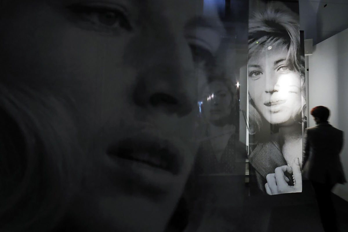 epa06586634 A view inside the photo exhibition 'La dolce Vitti' on Italian actress Monica Vitti at Teatro dei Dioscuri at Quirinal Palace in Rome, Italy, 07 March 2018. The exhibition runs from 08 March to 10 June. Monica Vitti is best known for her roles in films in the early 1960s.  EPA