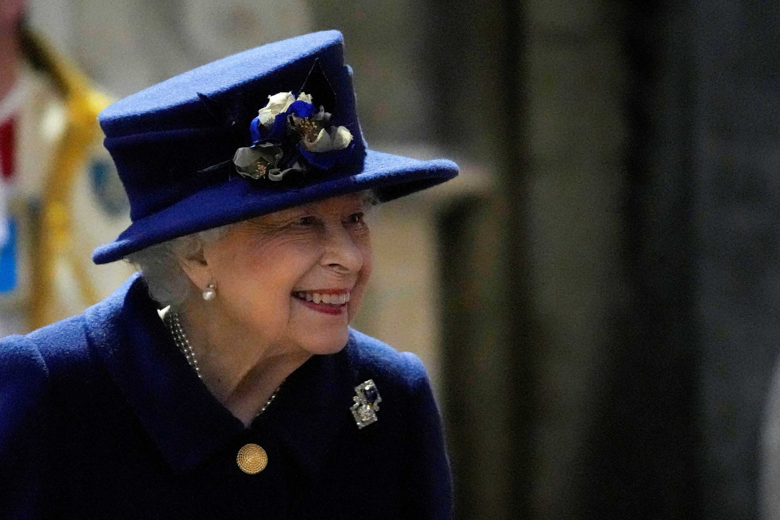 FILE PHOTO: Britain's Queen Elizabeth attends a Service of Thanksgiving to mark the Centenary of the Royal British Legion at Westminster Abbey, London, Britain October 12, 2021. Frank Augstein