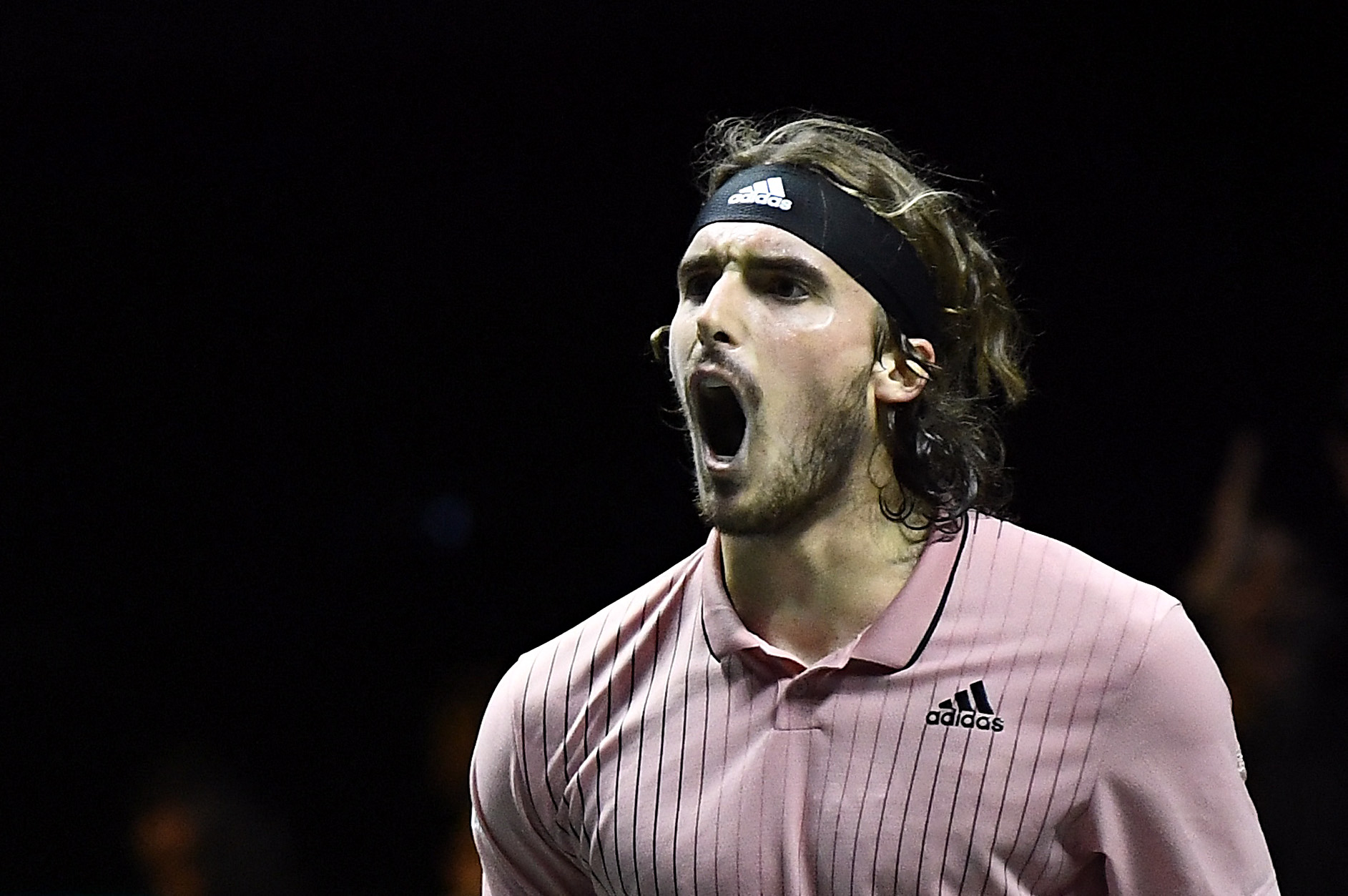 Tennis - ATP 500 - Rotterdam Open - Rotterdam Ahoy, Rotterdam, Netherlands - February 11, 2022 Greece's Stefanos Tsitsipas celebrates winning his quarter final match against Australia's Alex de Minaur REUTERS