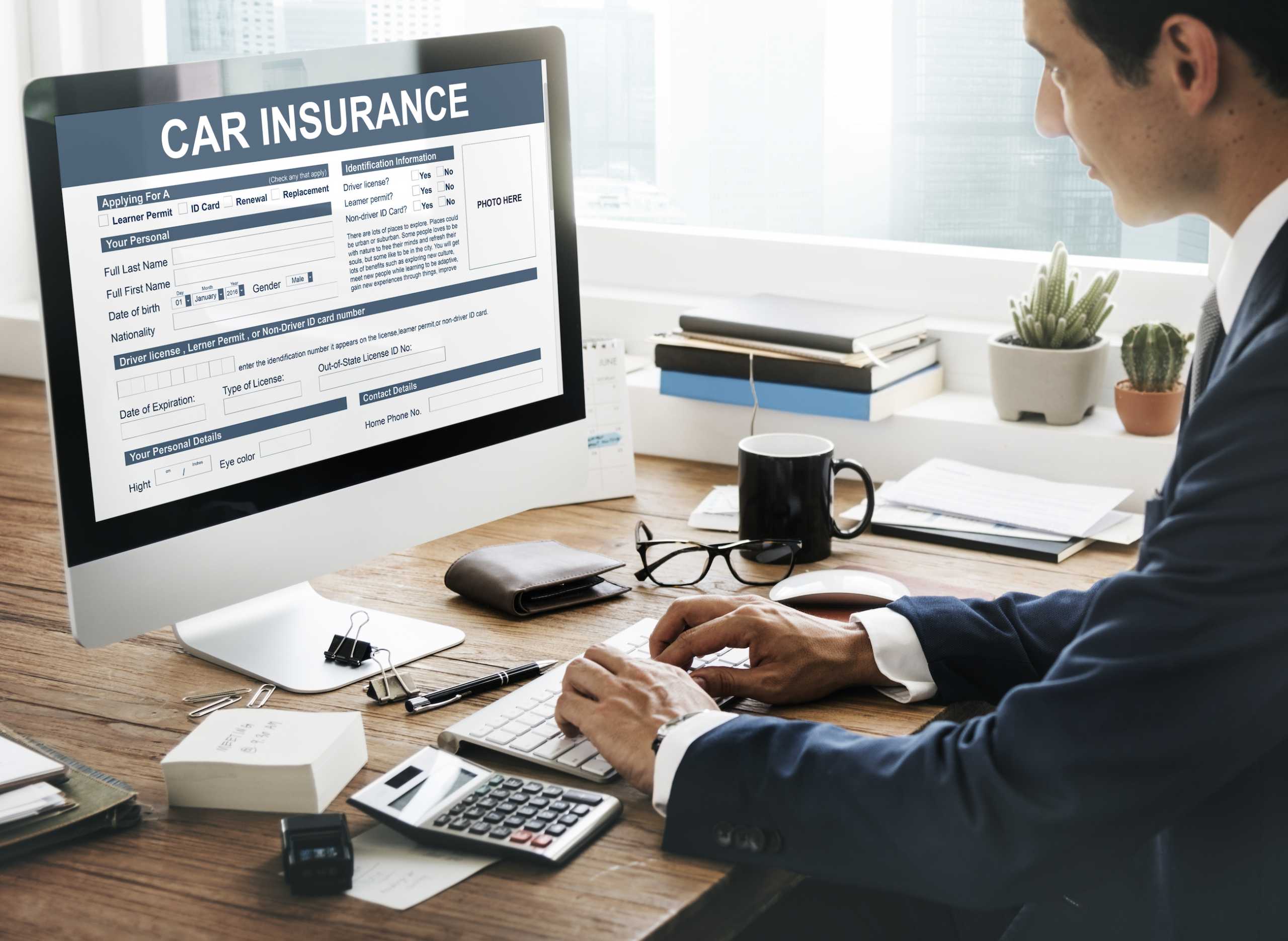 Car Insurance Form Accidental Concept