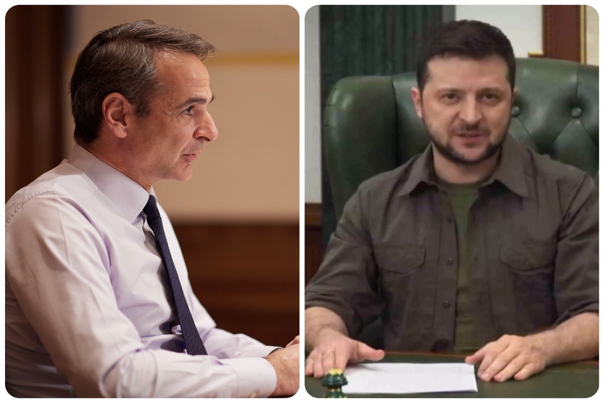 Πόλεμος στην Ουκρανία: «Ευχαριστώ» του Βολοντίμιρ Ζελένσκι στην Ελλάδα και τον Κυριάκο Μητσοτάκη