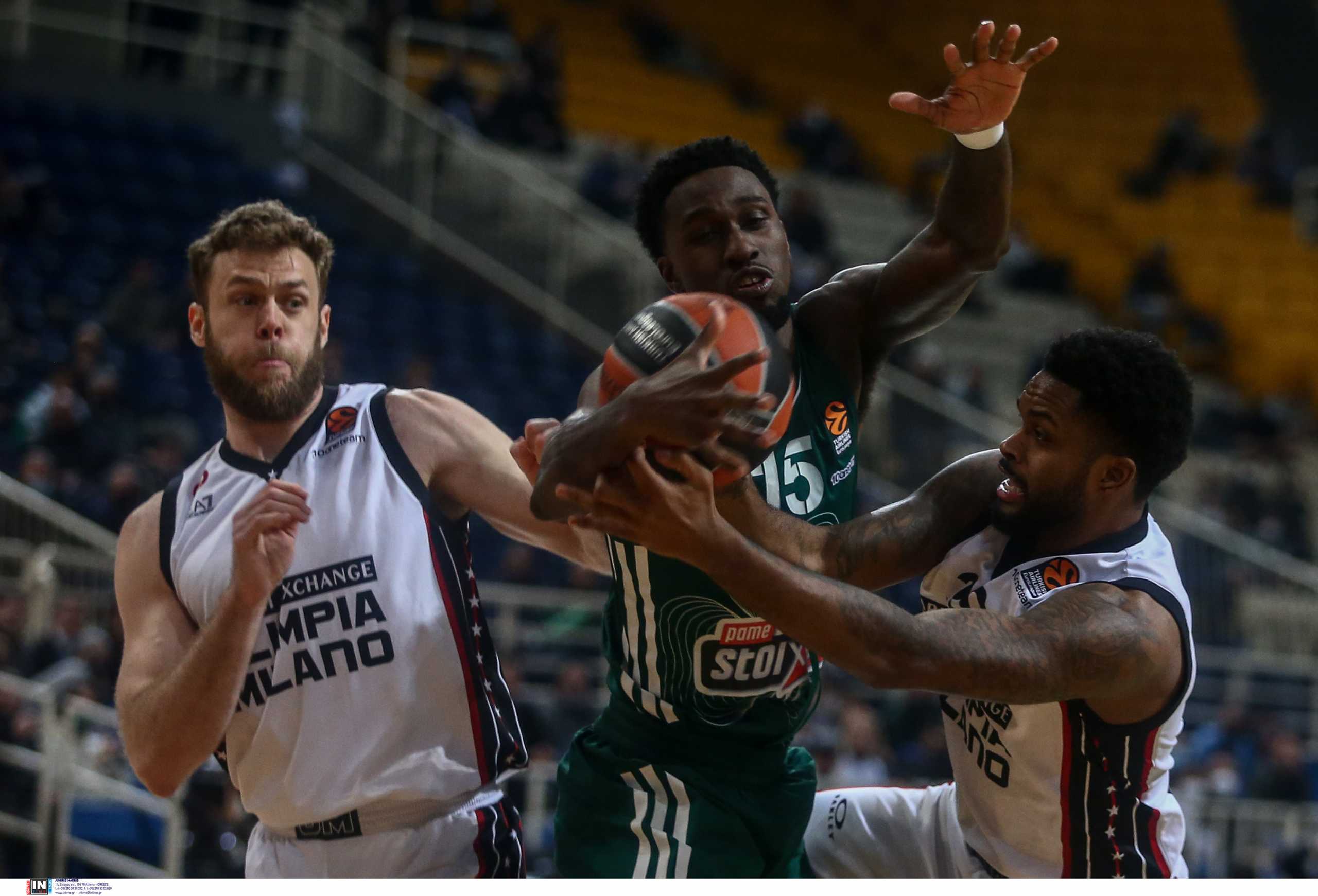 Euroleague, Παναθηναϊκός – Αρμάνι Μιλάνο 75-76: «Λύγισε» από τους Ιταλούς, «φώναξε» για την διαιτησία