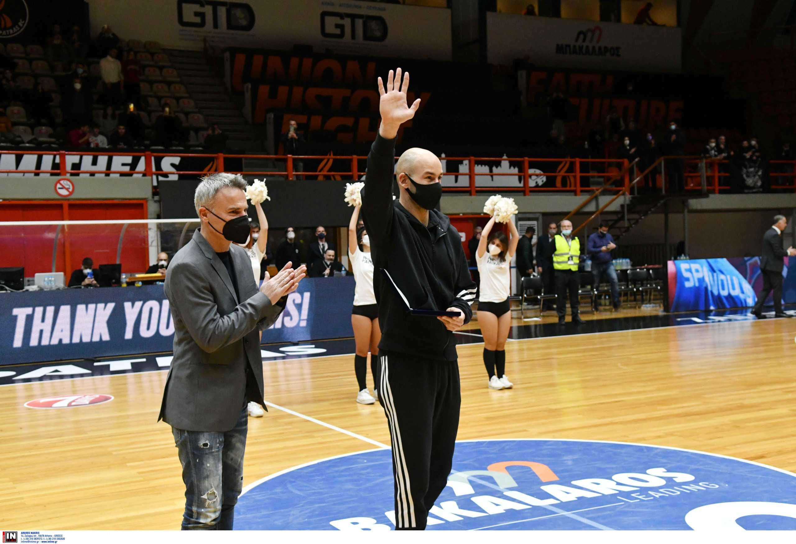 Ο Βασίλης Σπανούλης βραβεύτηκε από τον Προμηθέα Πάτρας