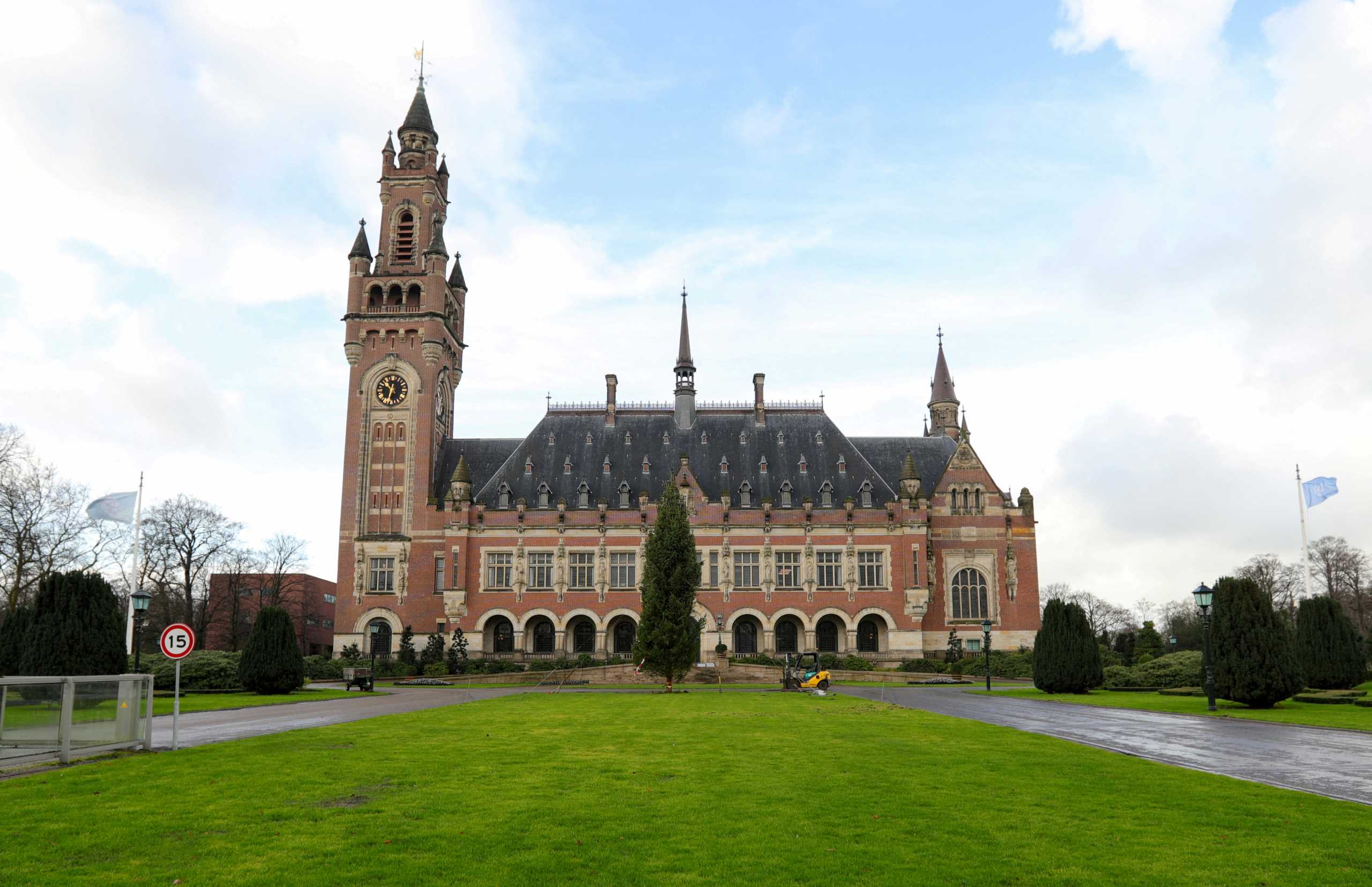 FILE PHOTO: A general view of the International Court of Justice (ICJ) in The Hague, Netherlands, December 9, 2019. REUTERS