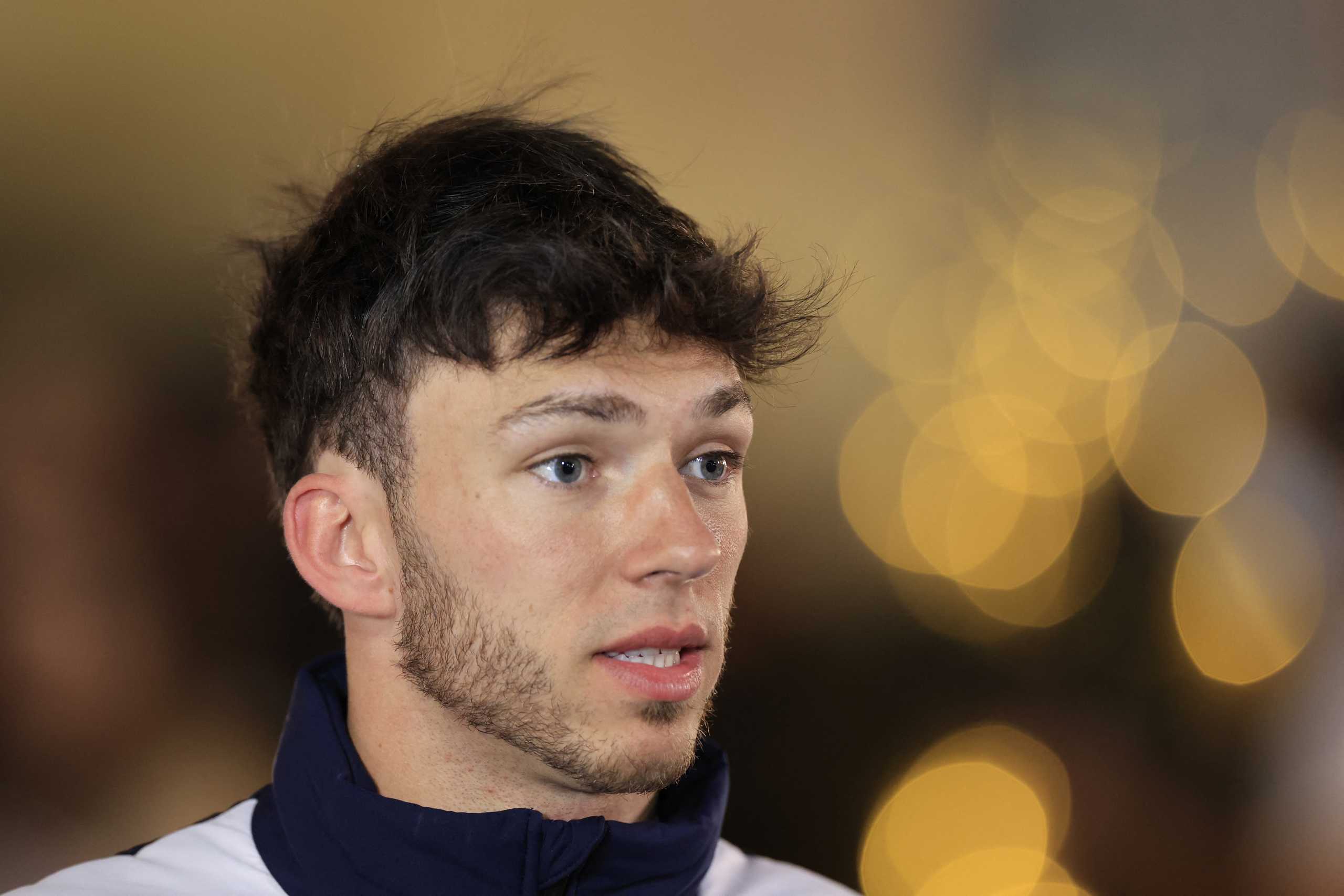 Formula One F1 - Bahrain Grand Prix - Bahrain International Circuit, Sakhir, Bahrain - March 19, 2022 AlphaTauri's Pierre Gasly after qualifying in tenth place REUTERS
