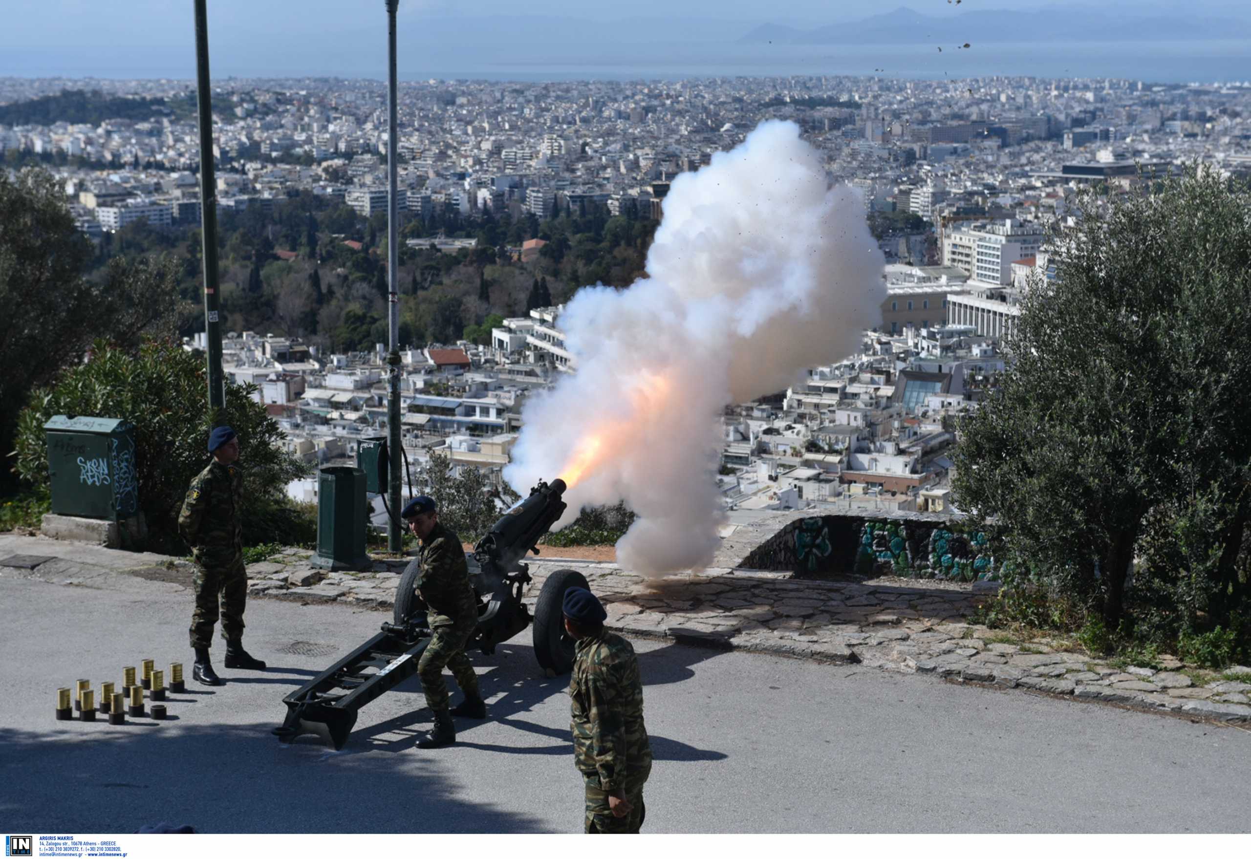 25η Μαρτίου: 21 κανονιοβολισμοί στον Λυκαβηττό για την Επέτειο του 1821