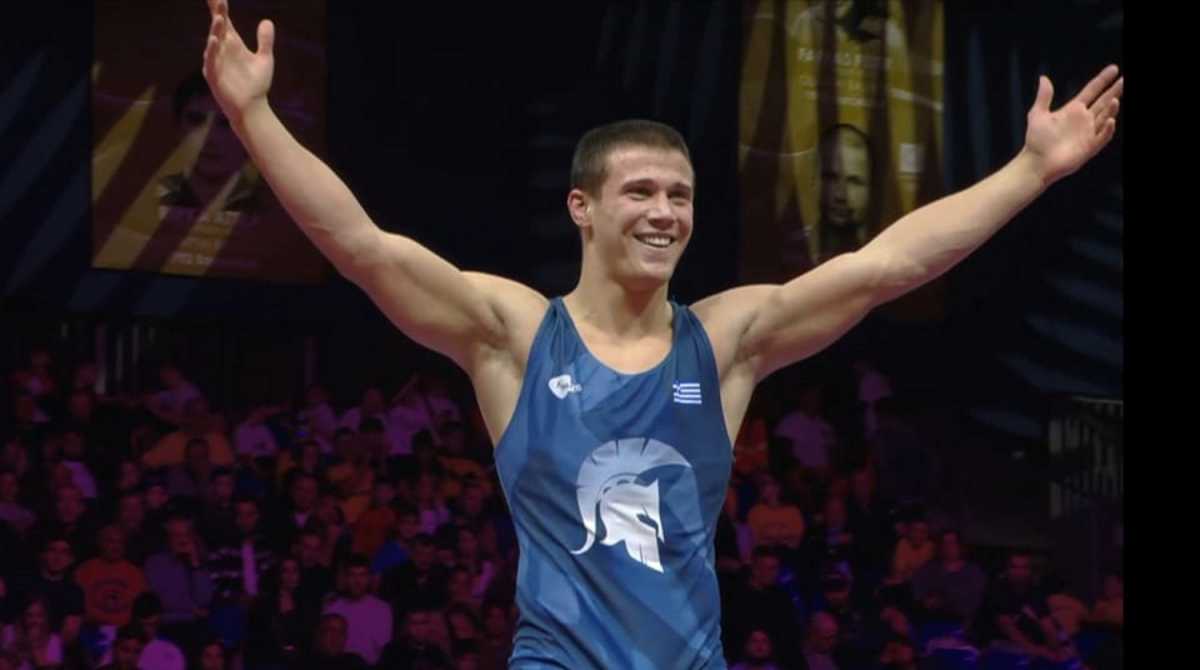 Ο Γιώργος Κουγιουμτσίδης στον τελικό του ευρωπαϊκού πρωταθλήματος πάλης