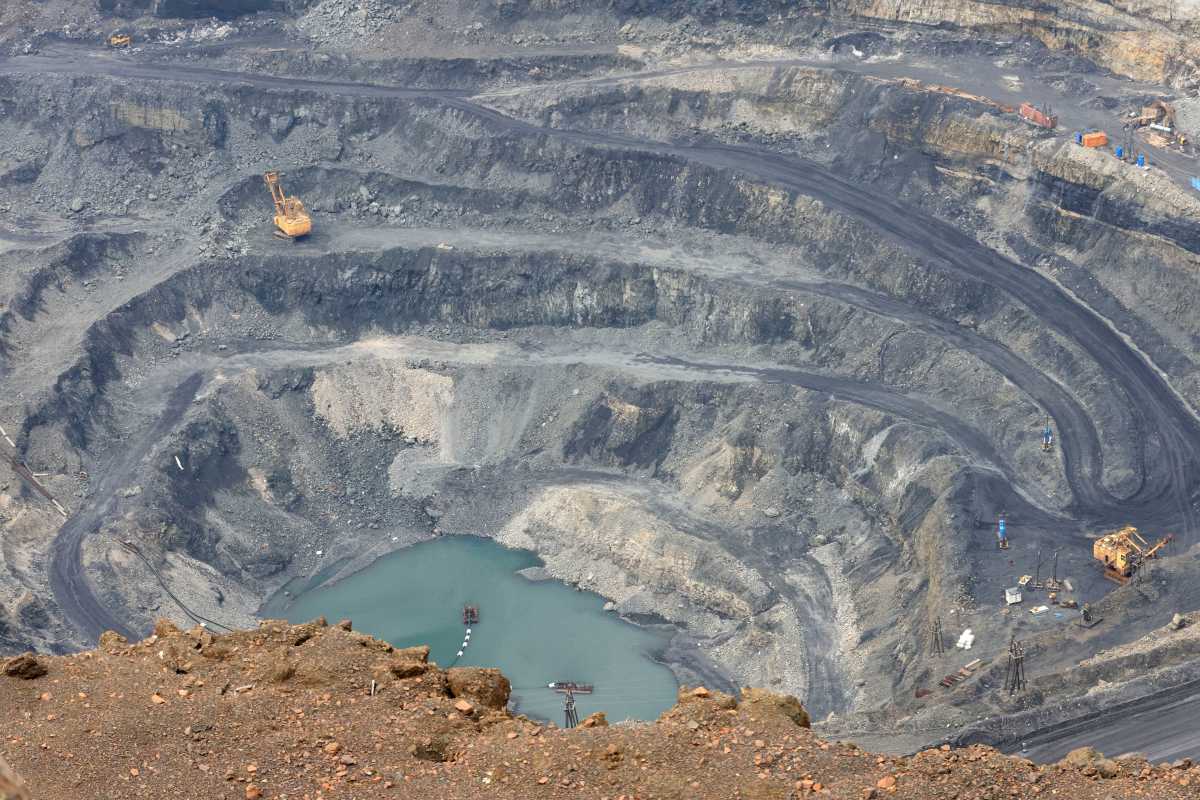 FILE PHOTO: A general view shows Zapolyarny mine of Medvezhy Ruchey enterprise, which is a subsidiary of the world's leading nickel and palladium producer Nornickel, in the Arctic city of Norilsk, Russia August 24, 2021. REUTERS