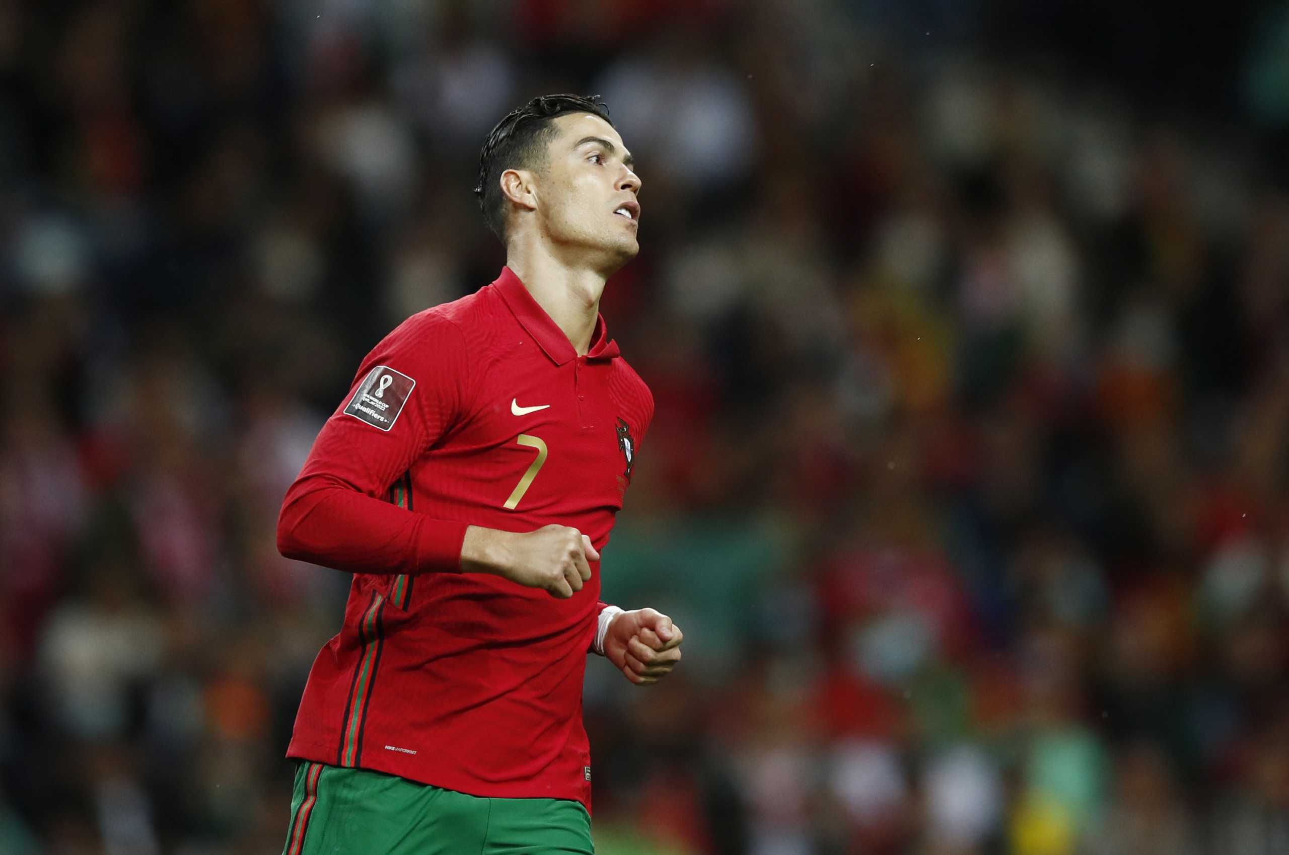 Soccer Football - World Cup - UEFA Qualifiers - Play-Off Semi Final - Portugal v Turkey - Estadio do Dragao, Porto, Portugal - March 24, 2022  Portugal's Cristiano Ronaldo reacts REUTERS