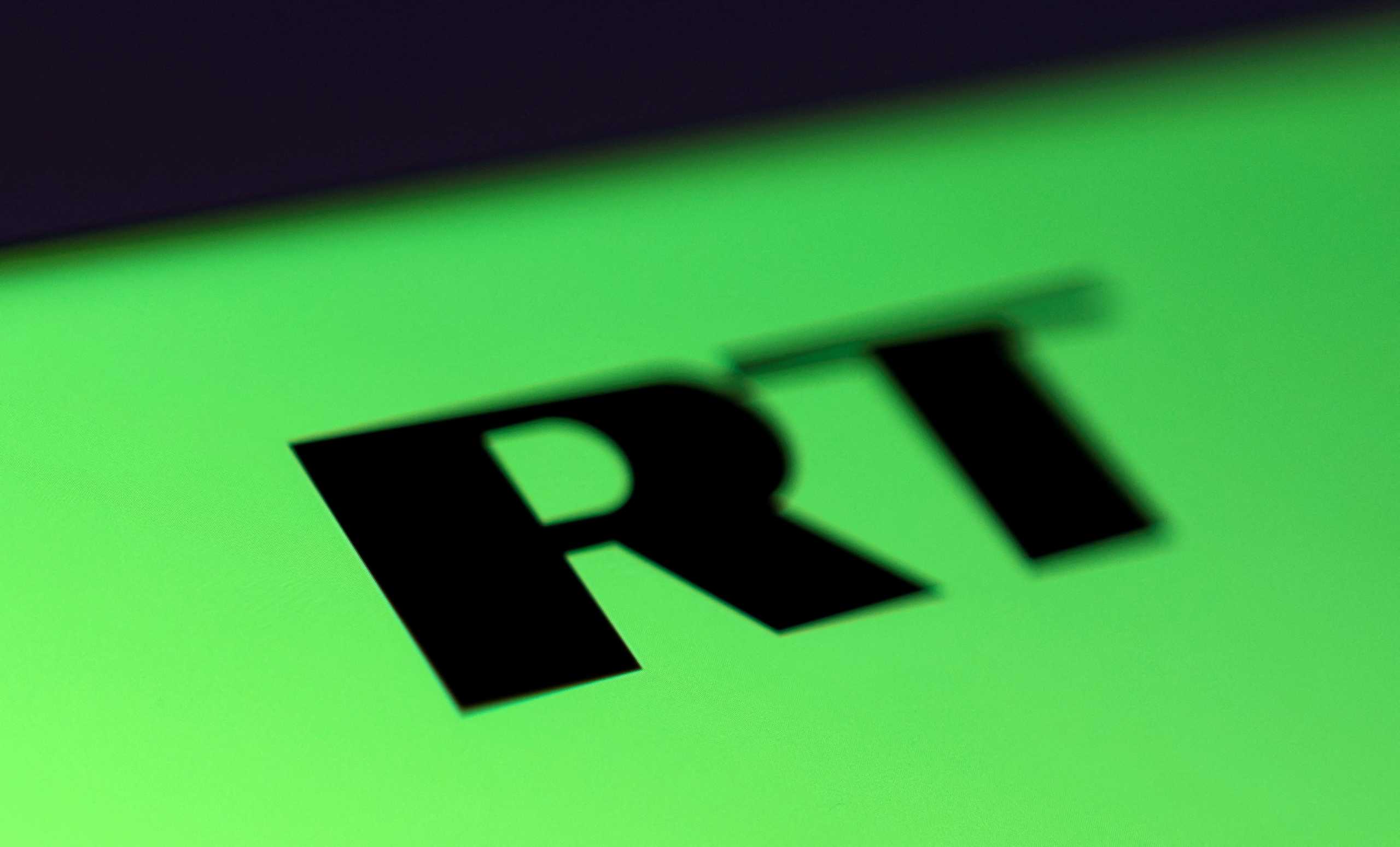 FILE PHOTO: Russia Today (RT) logo is seen in this illustration picture taken February 26, 2022. REUTERS