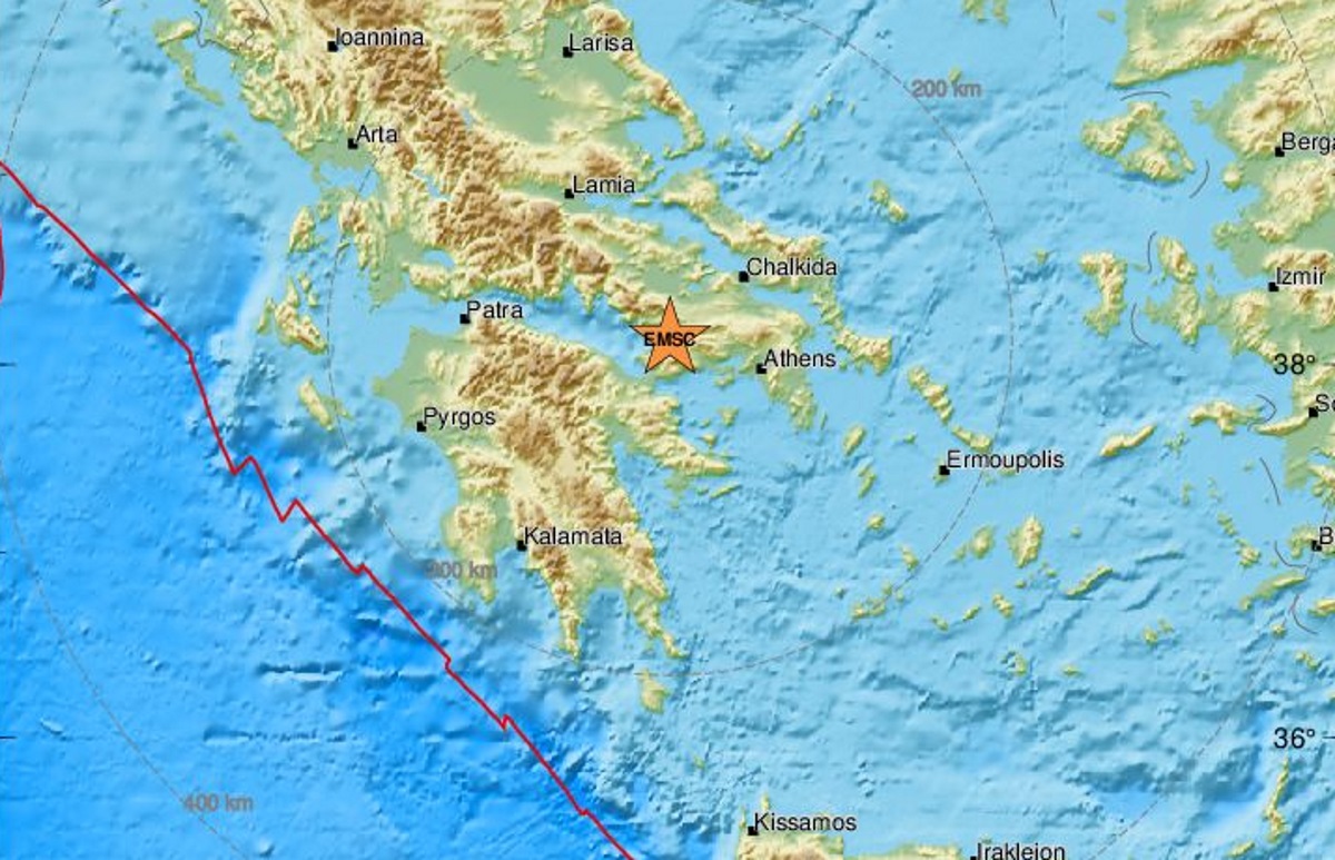 Σεισμός κοντά στην Αττική – Αισθητός στην Αθήνα